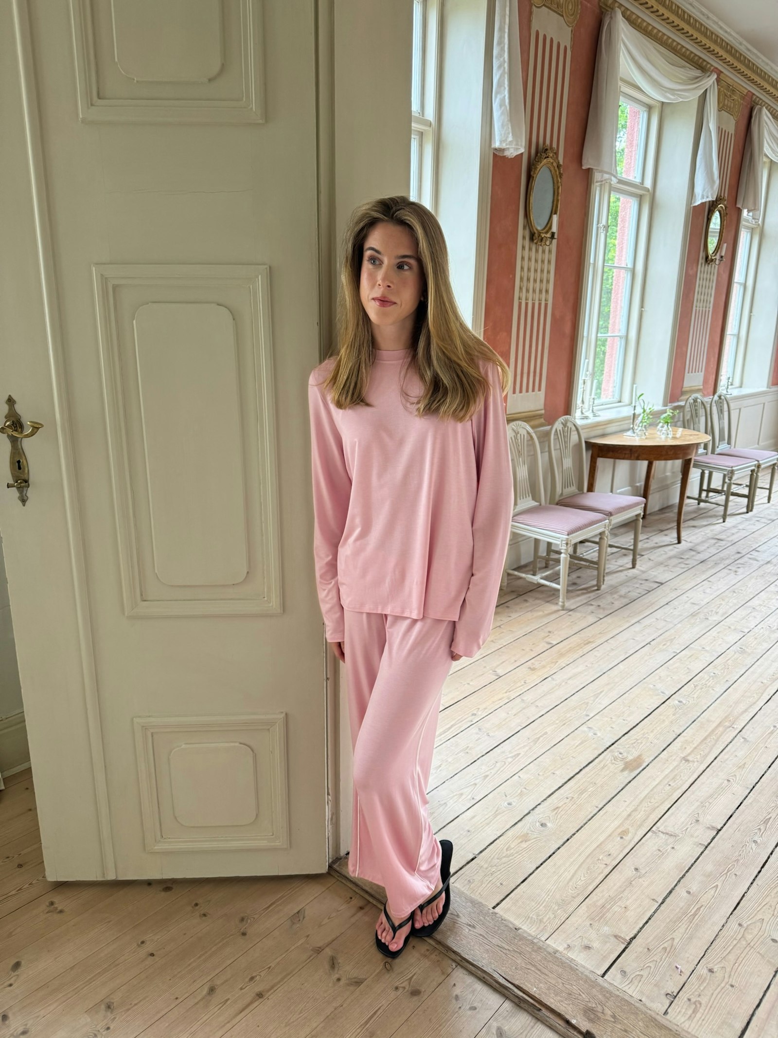 Go Slow Long Sleeve Top Pink