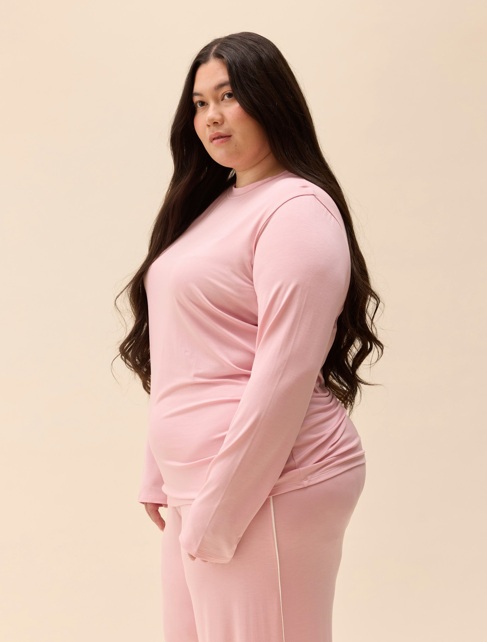 Go Slow Long Sleeve Top Pink