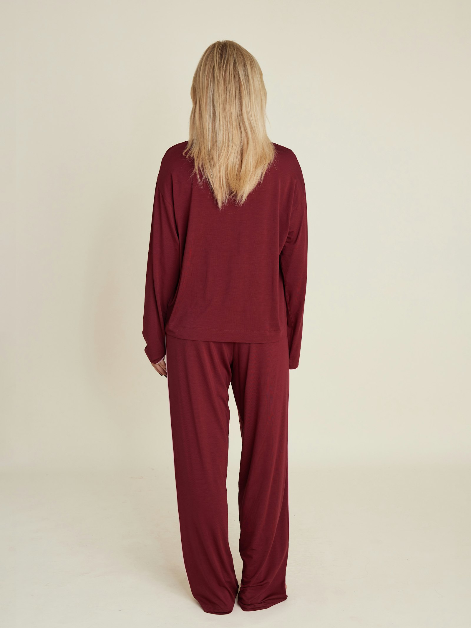 Go Slow PJ Shirt Burgundy