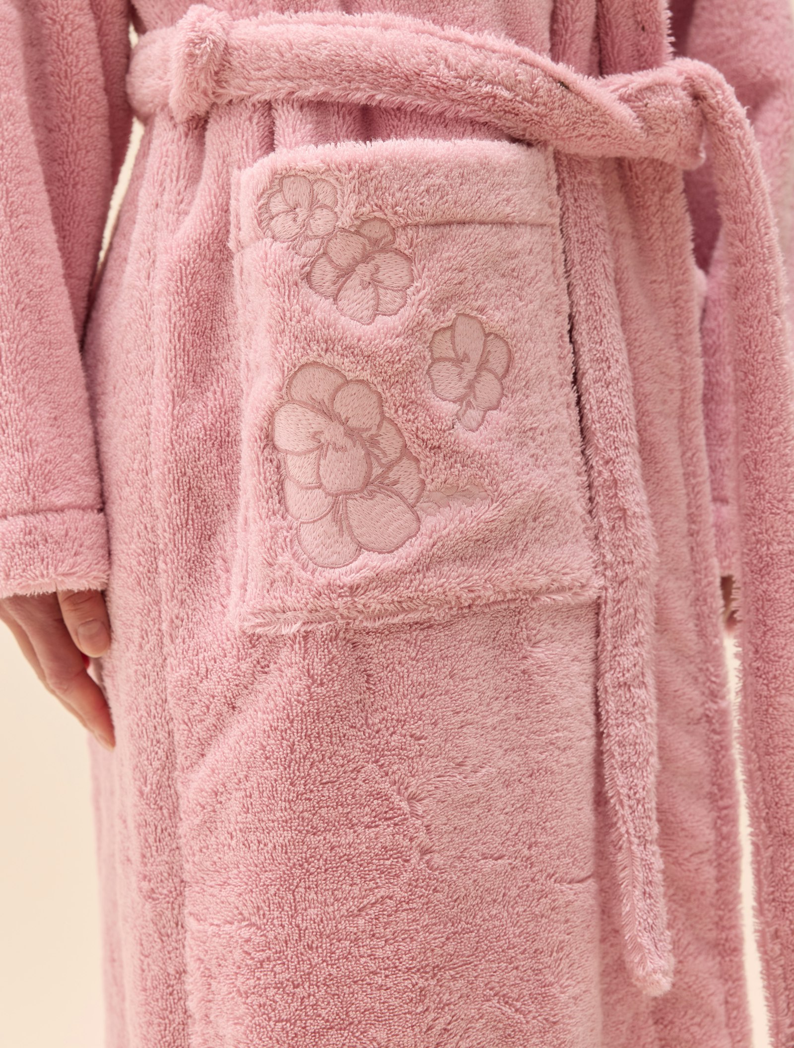 Bath Robe Pink Flower