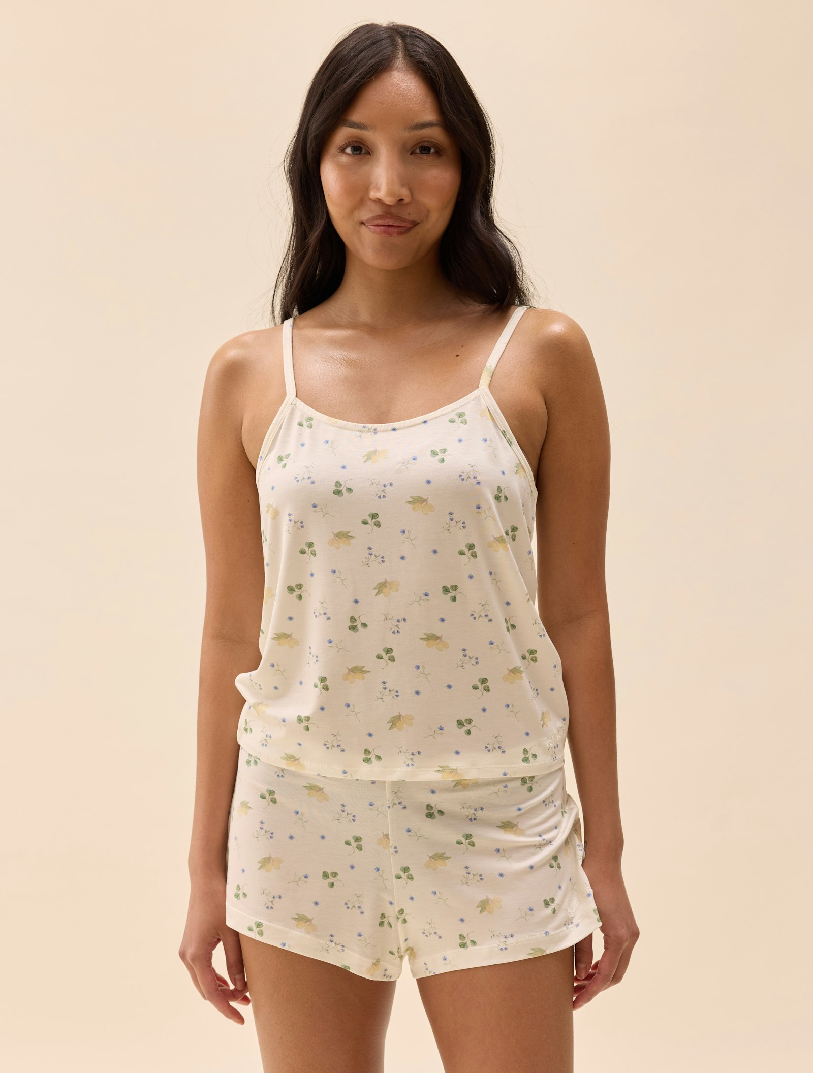 Go Slow Strap Top Marula Bloom