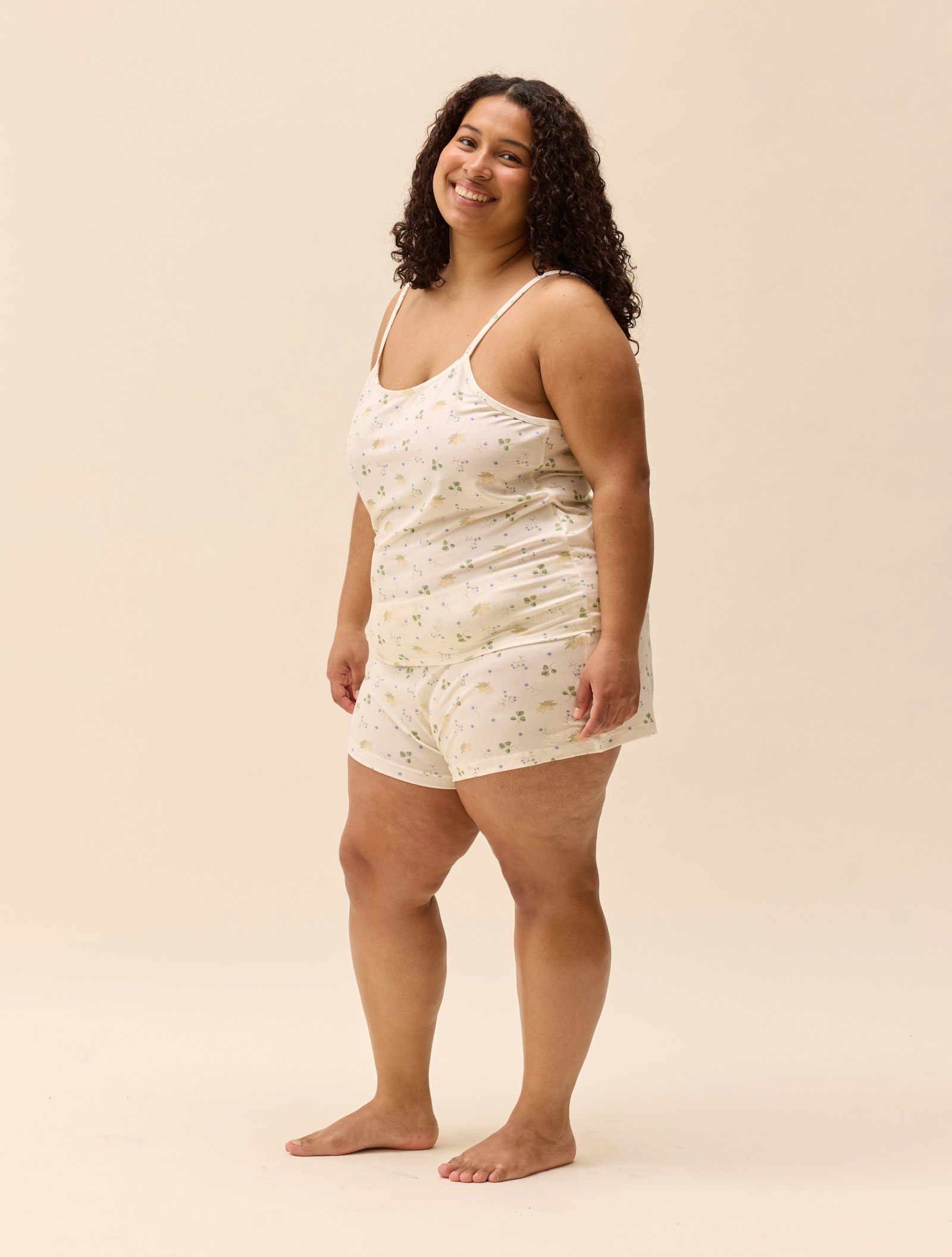 Go Slow Strap Top Marula Bloom