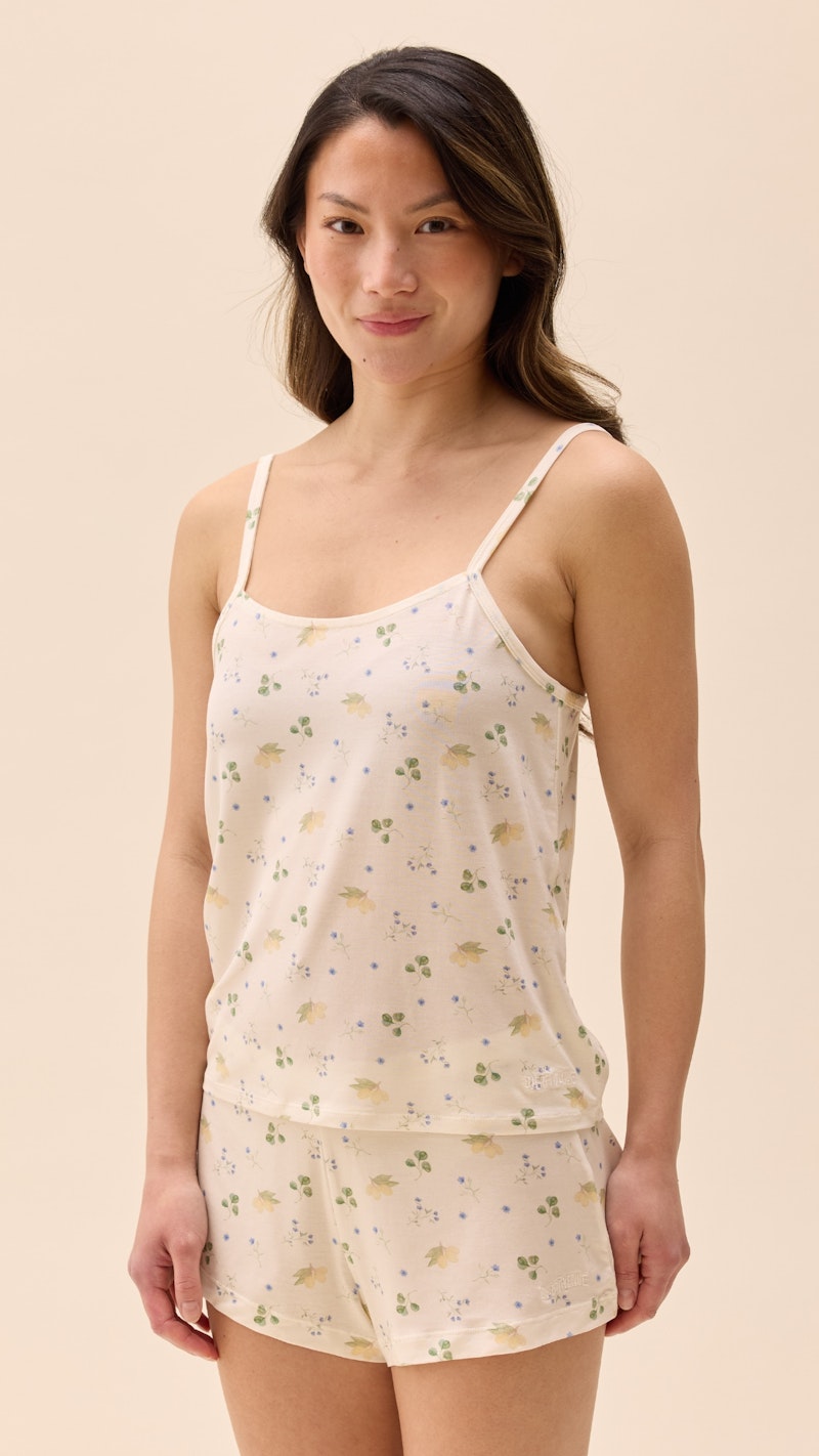 Go Slow Strap Top Marula Bloom