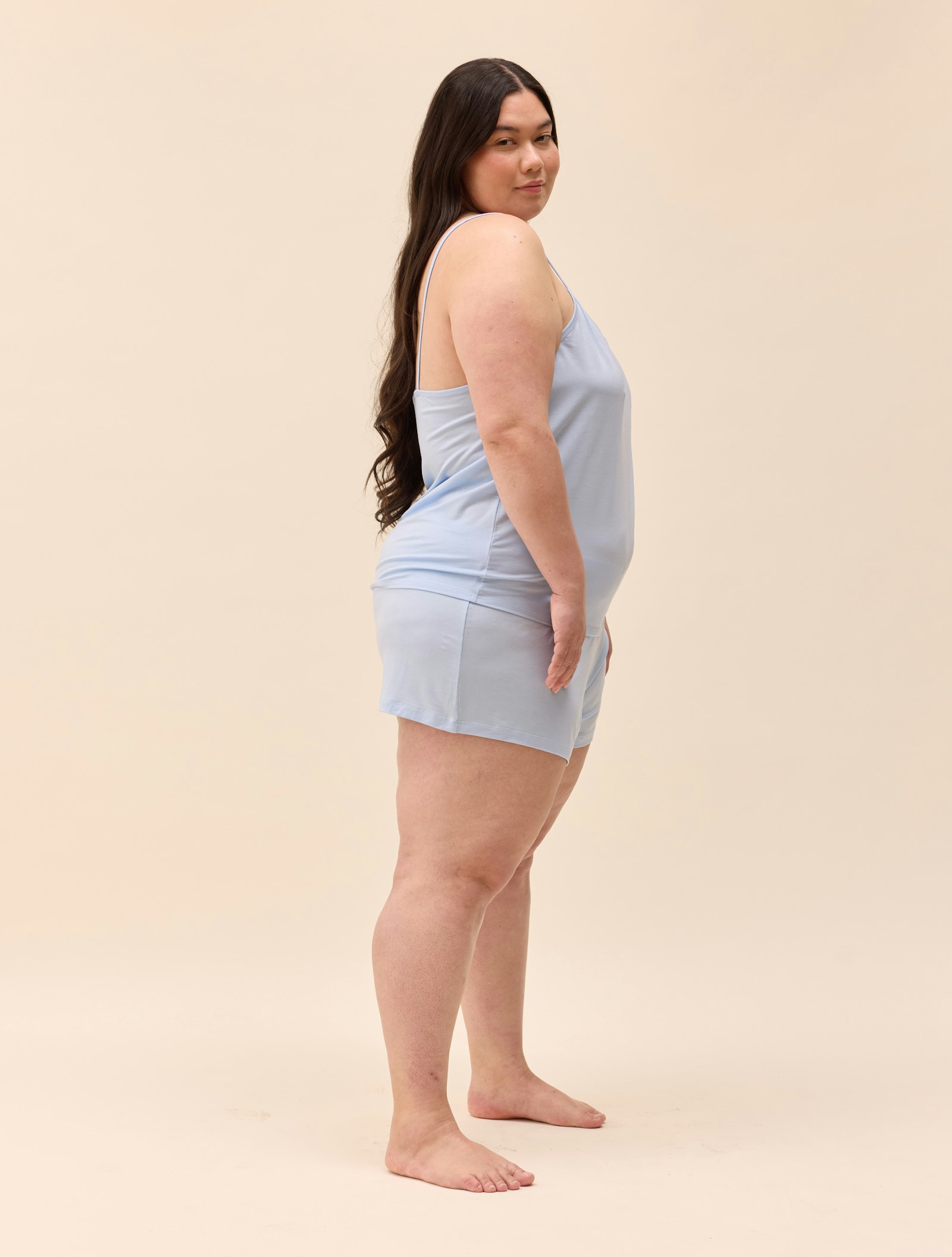 Go Slow Strap Top Blue