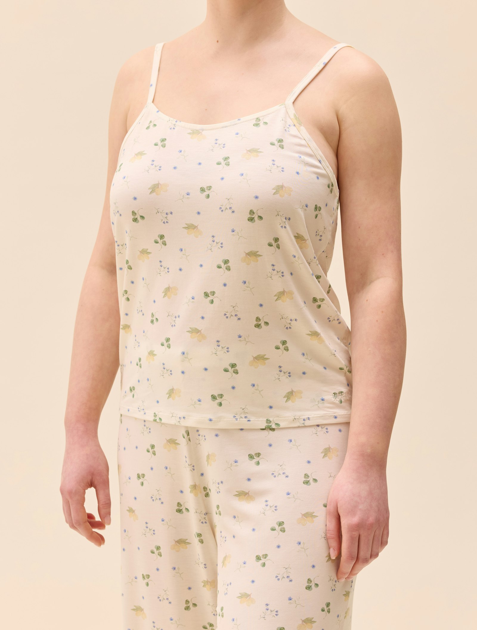 Go Slow Strap Top Marula Bloom