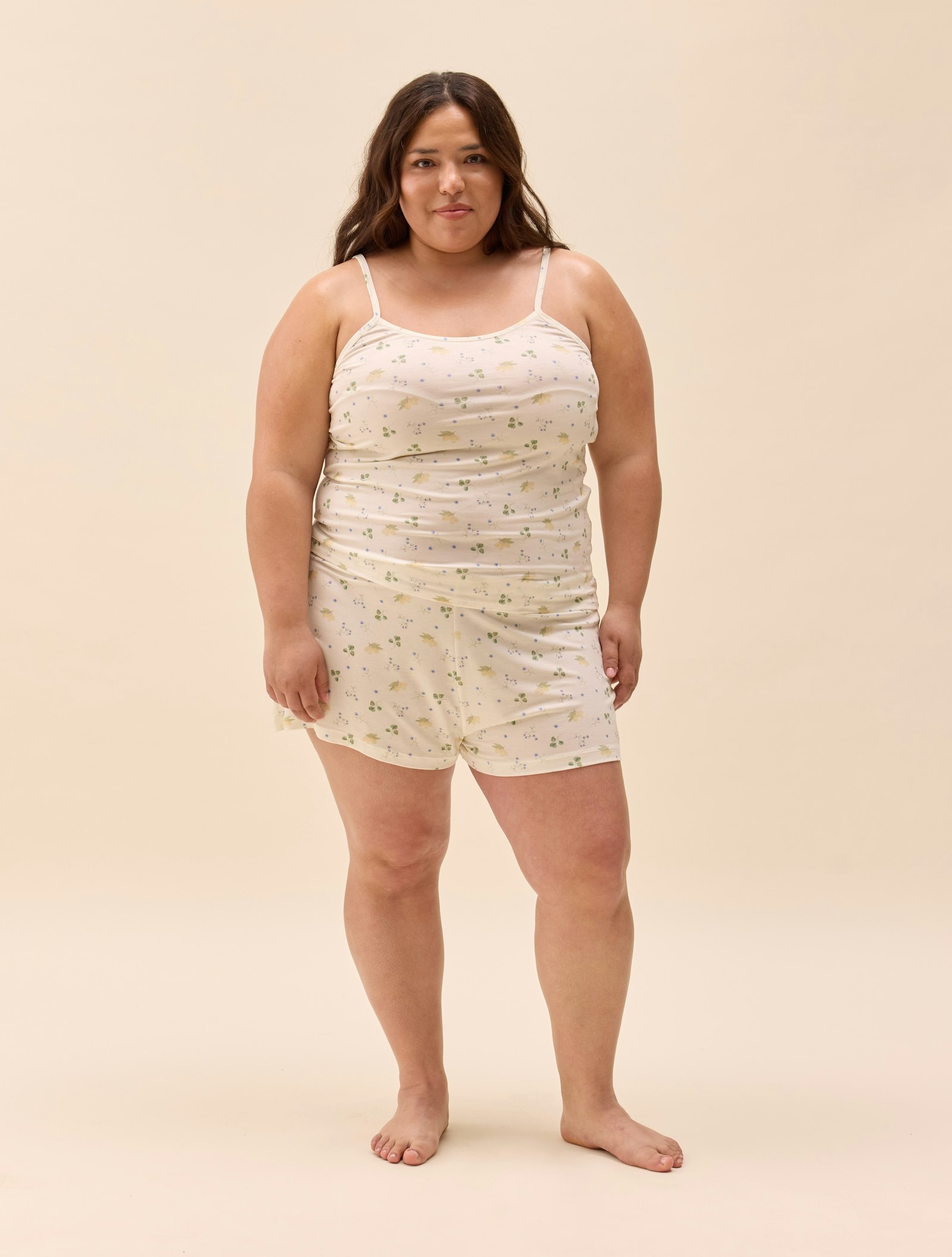 Go Slow Strap Top Marula Bloom