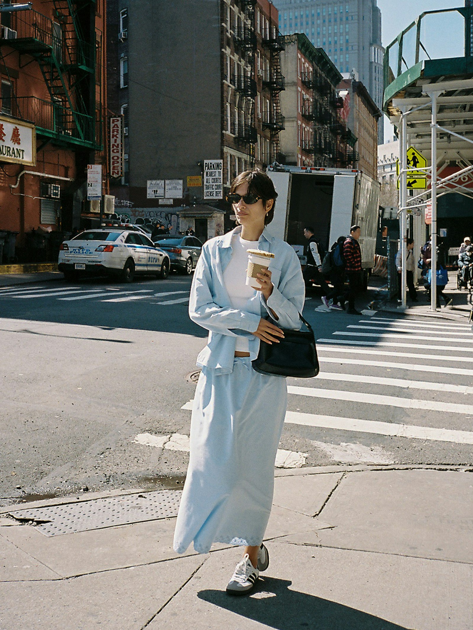 Breezy Midi Skirt Blue