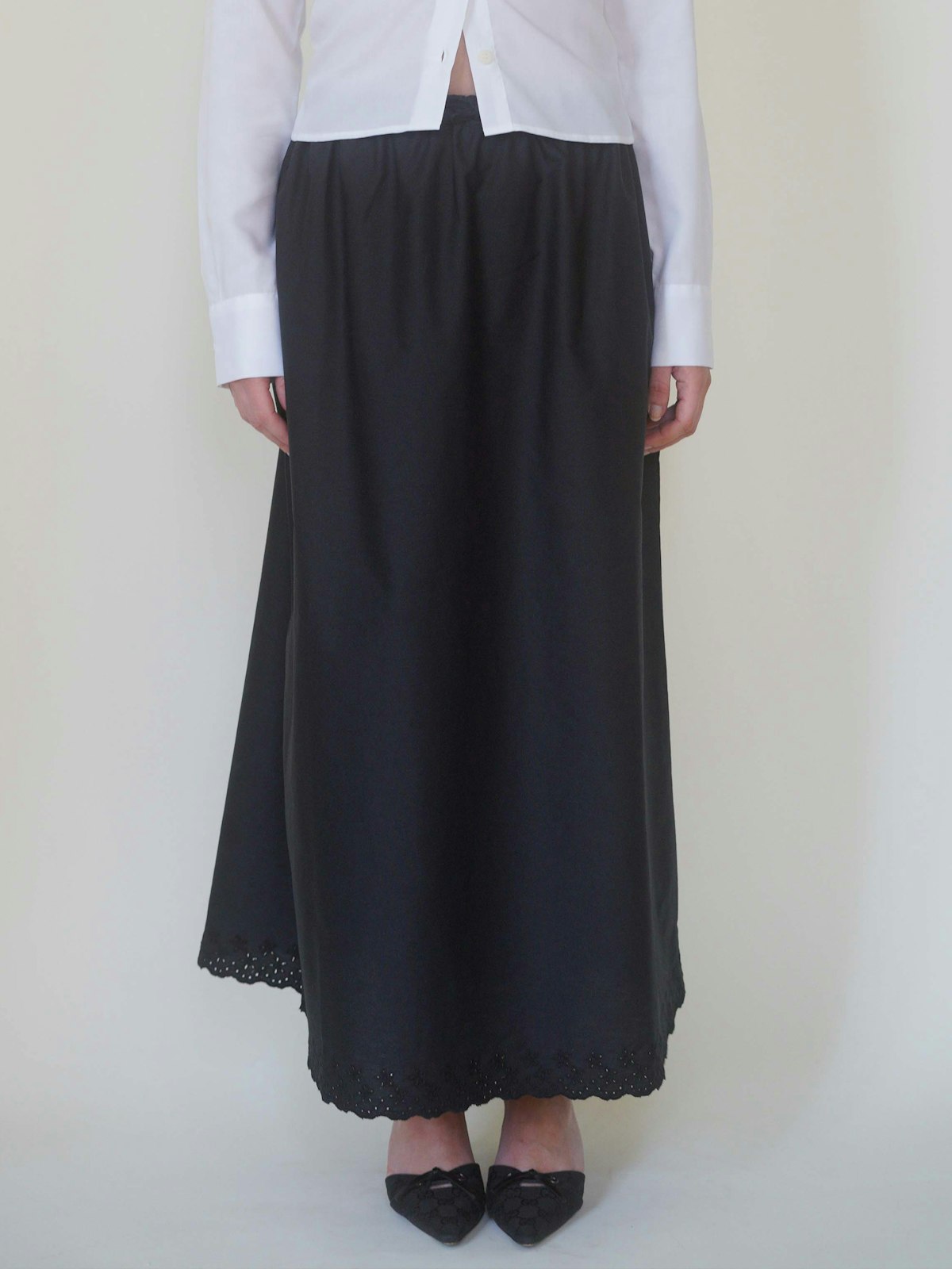 Breezy Midi Skirt Black