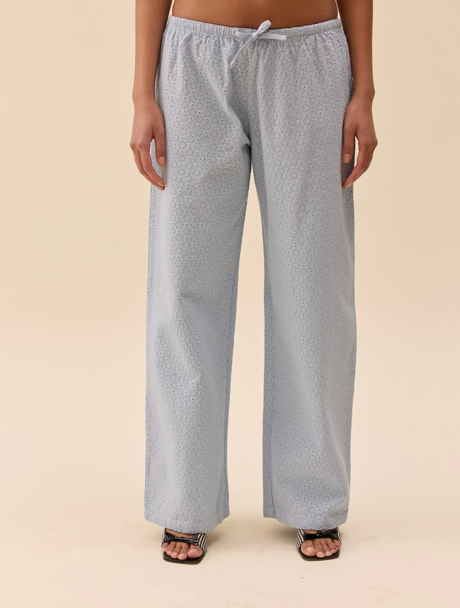 Broderie Pants Airy Blue