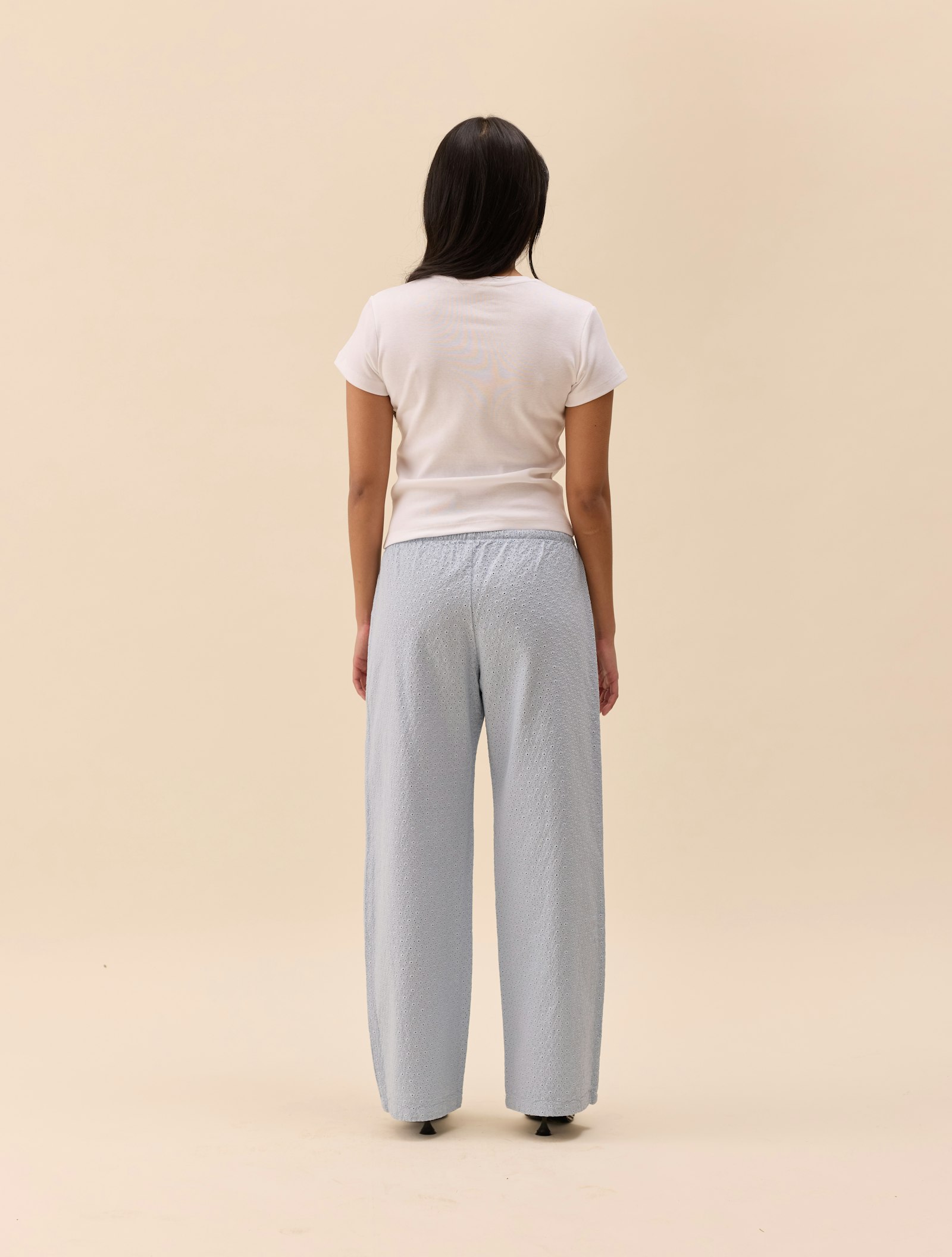 Broderie Pants Airy Blue