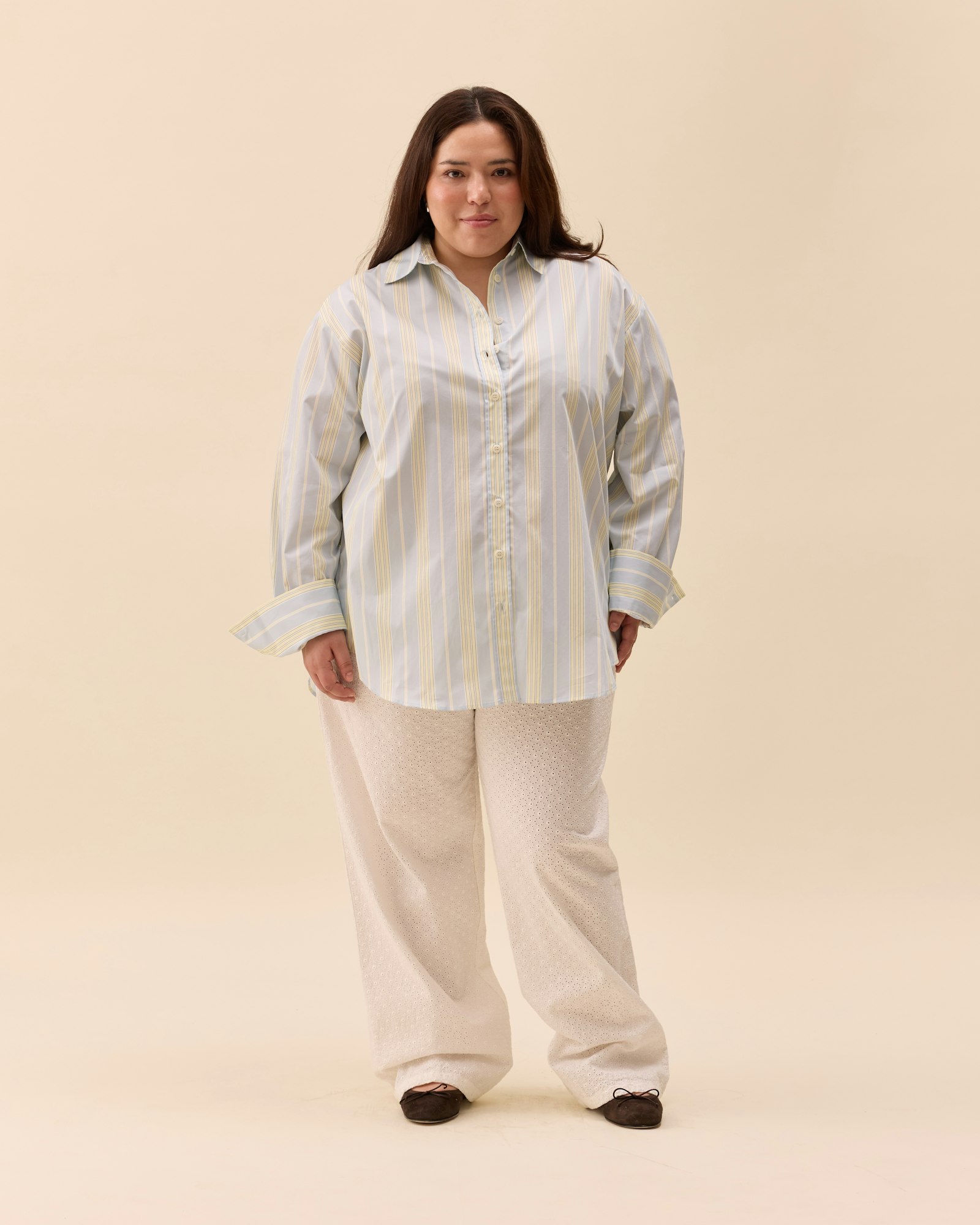 Broderie Pants White
