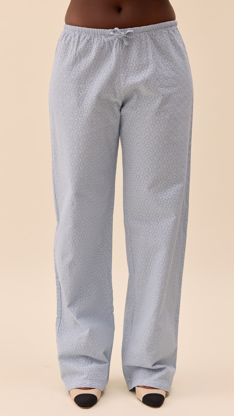 Broderie Pants Airy Blue - Tall