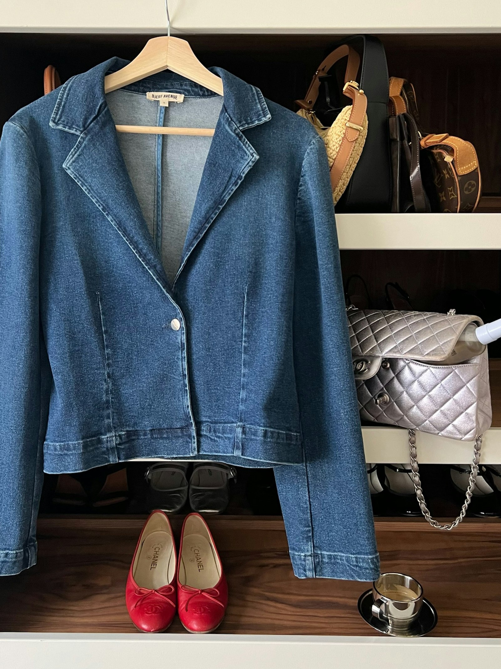 Day-to-day Denim Blazer Dark Blue