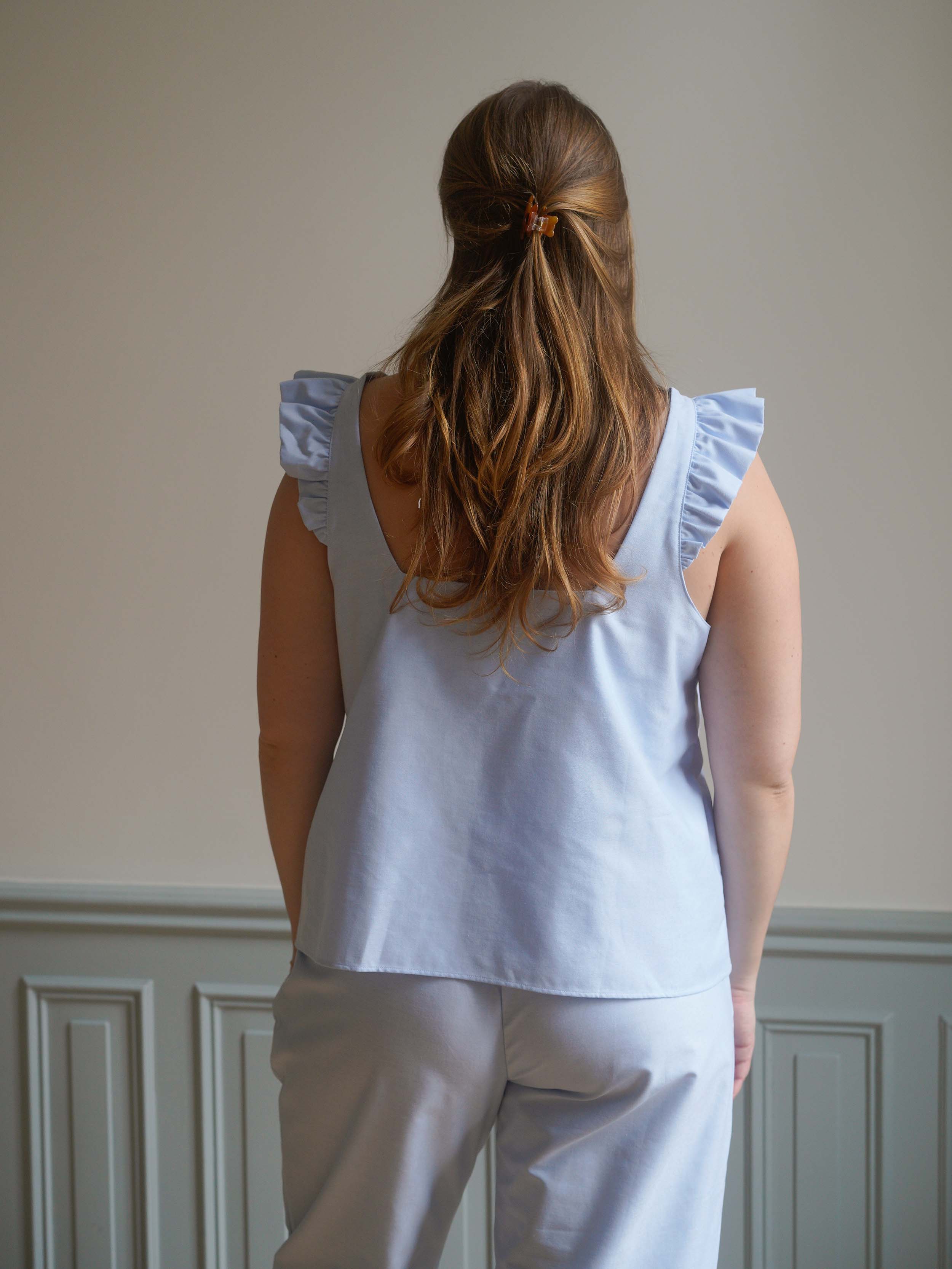 トップス djerf avenue Getaway Top Blue - Blue | Djerf Avenue
