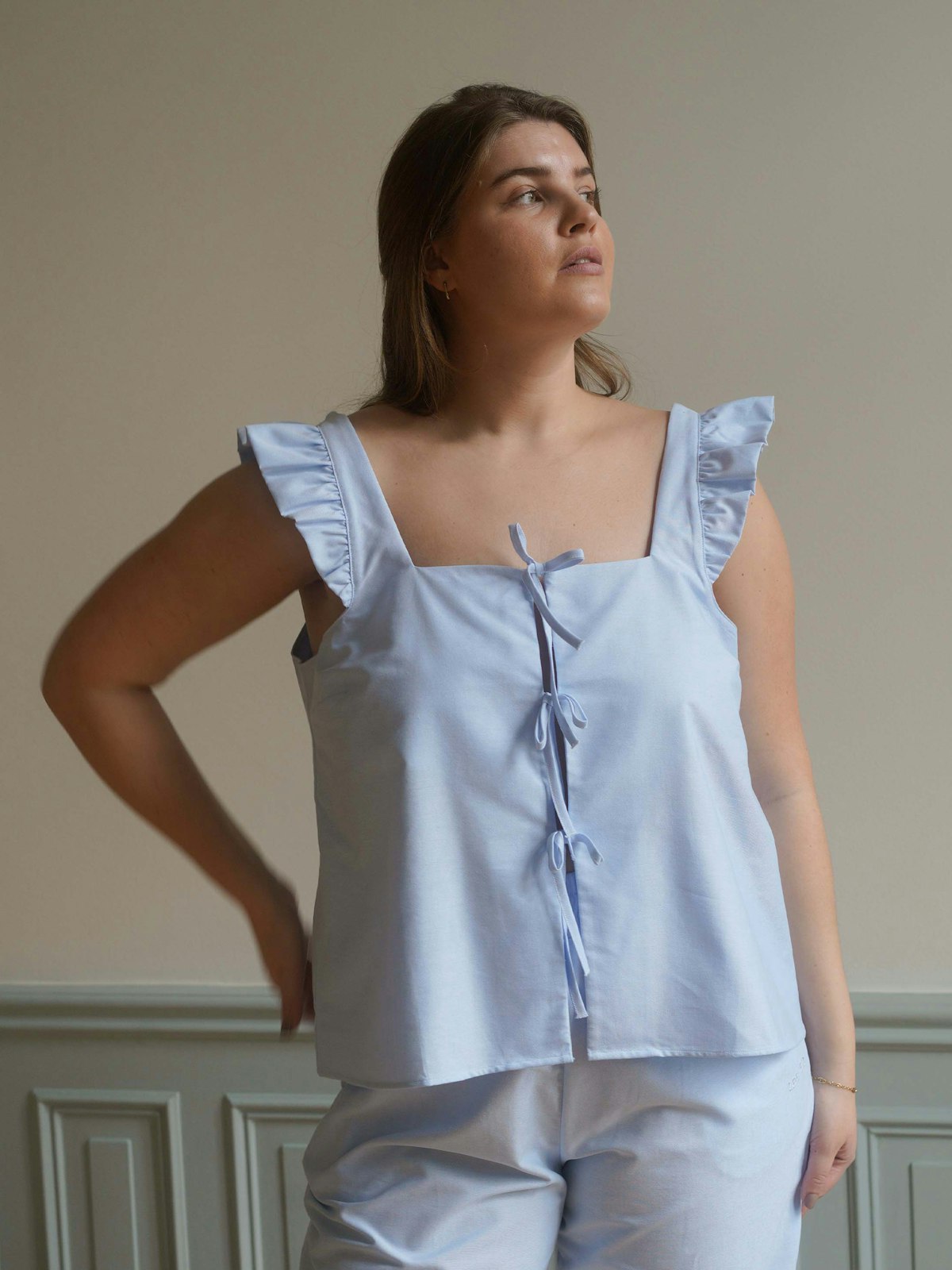 Breezy Tie Top Blue