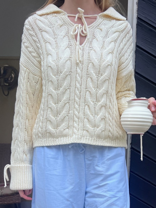 Chunky Cable Knit Cream