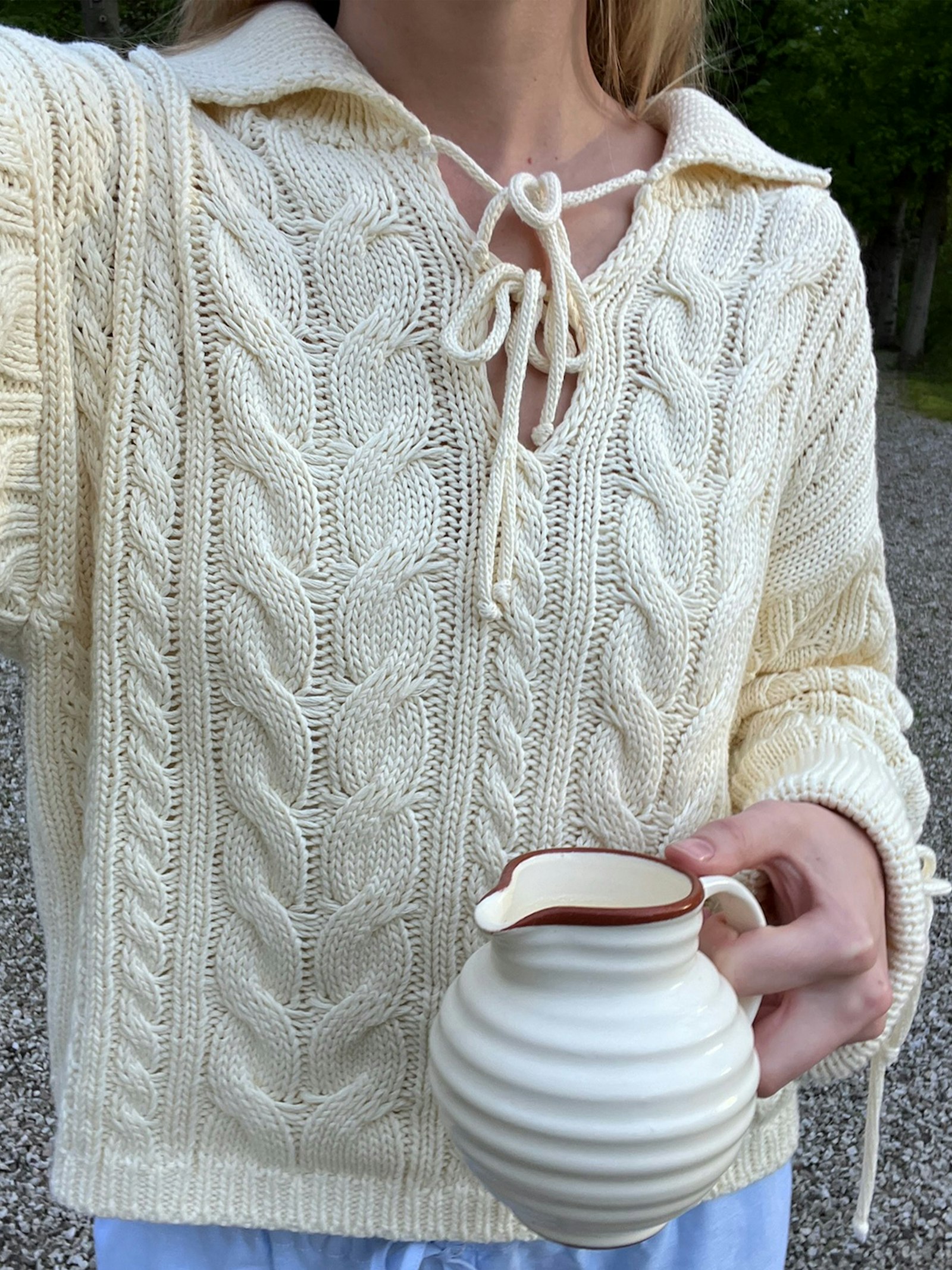 Chunky Cable Knit Cream