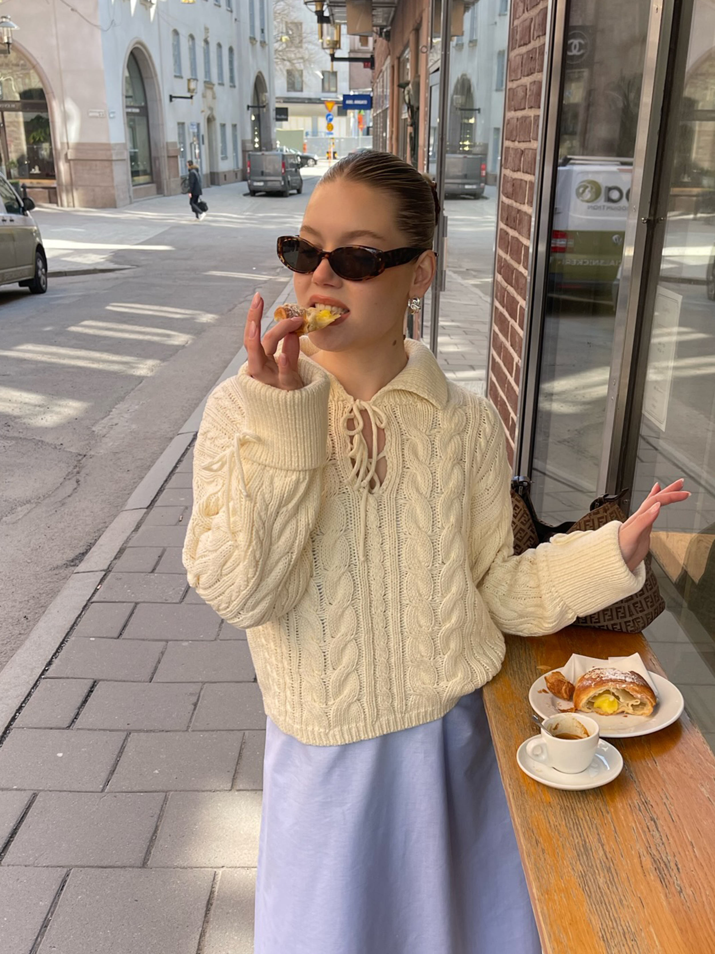 CABLE TOPS HAND CHUNKY KNIT 新品23AW CLANE CABLE TOPS HAND CHUNKY KNIT 新品23AW CLANE