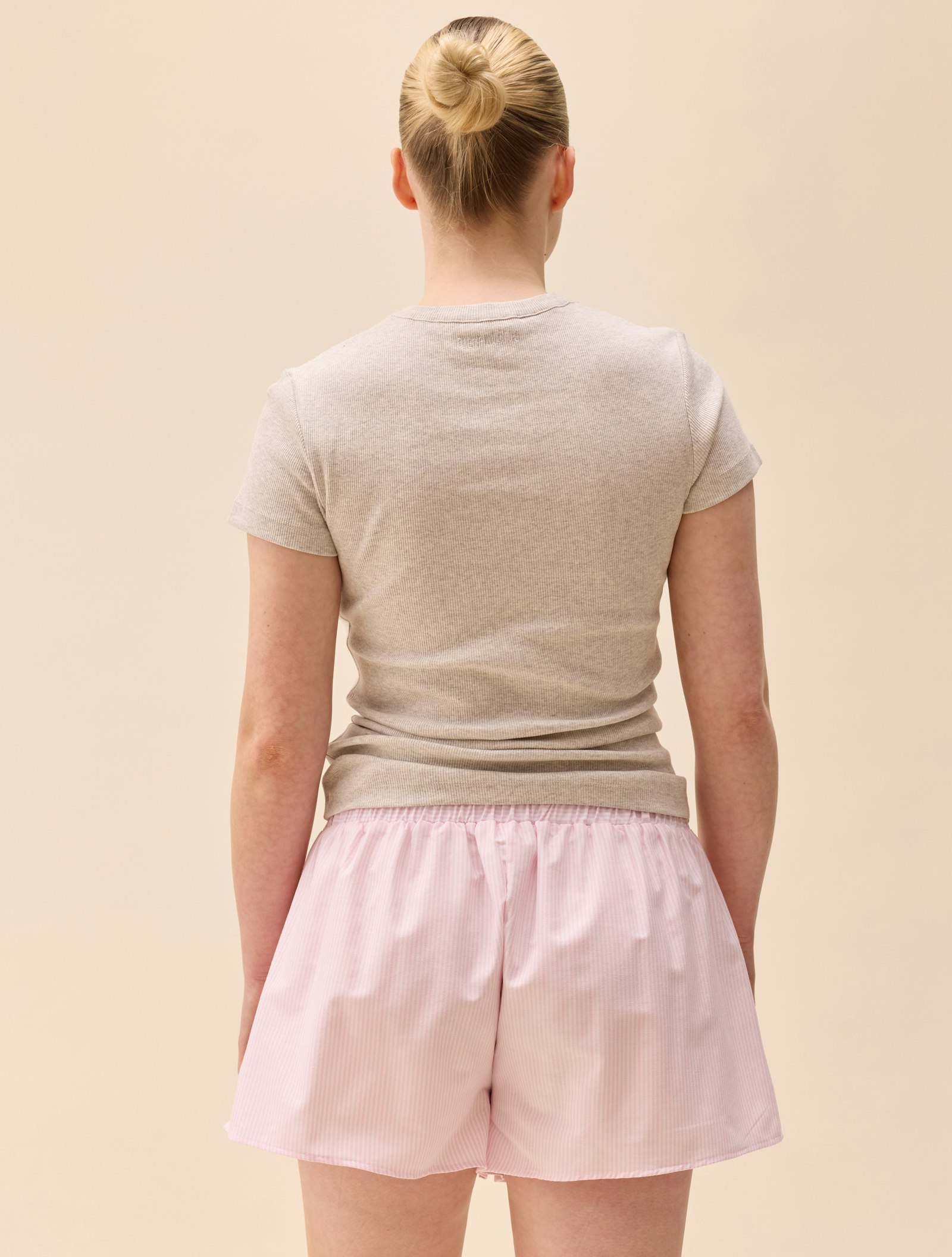 Breezy Short Shorts Pink Stripe