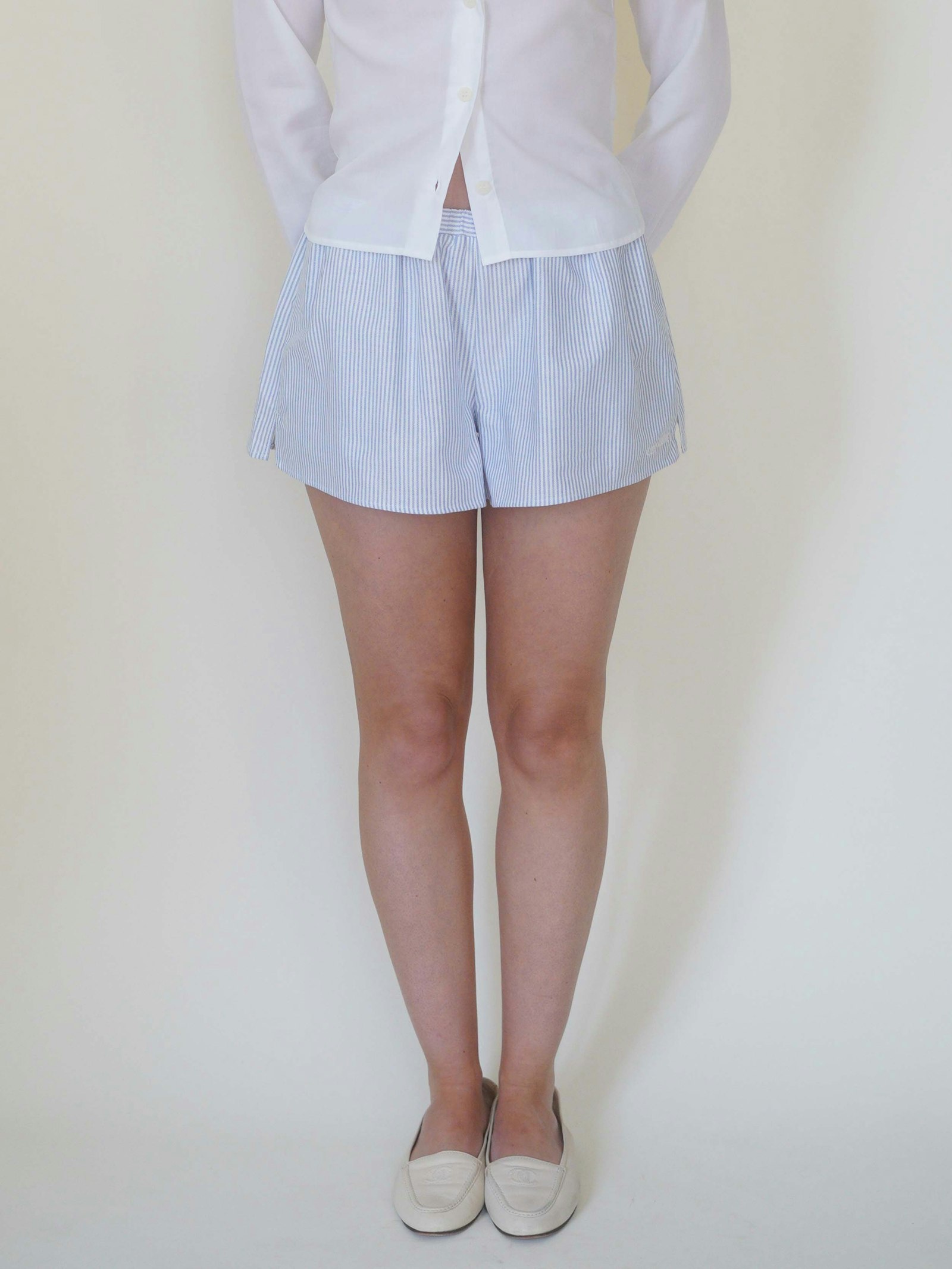 Breezy Short Shorts Blue Stripe