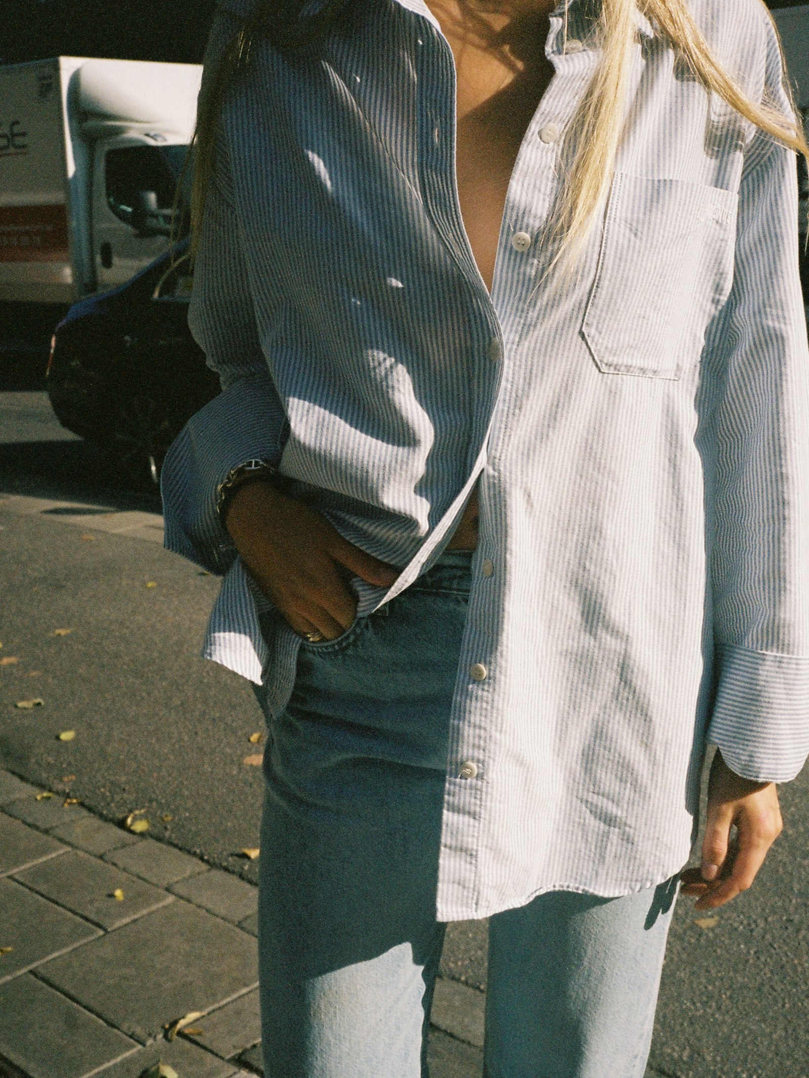 Breezy Classic Shirt Blue Stripe