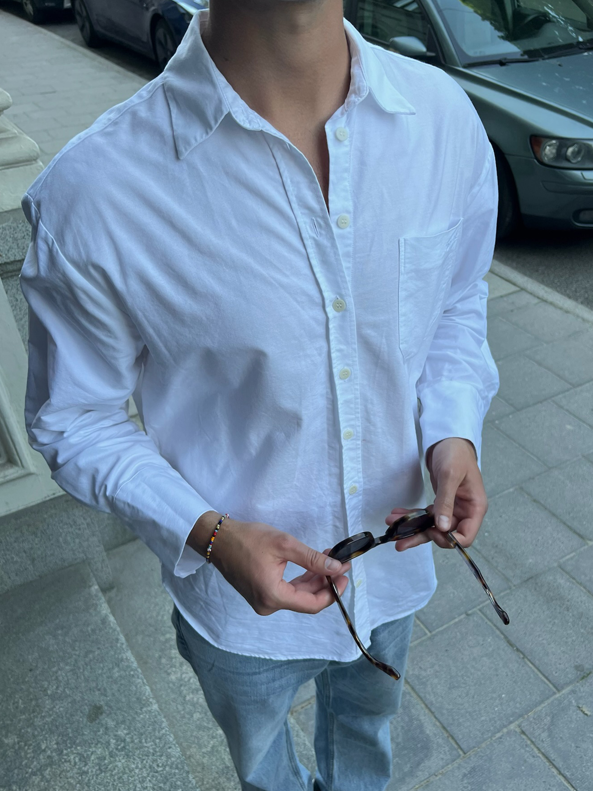 Breezy Shirt White - White | Djerf Avenue