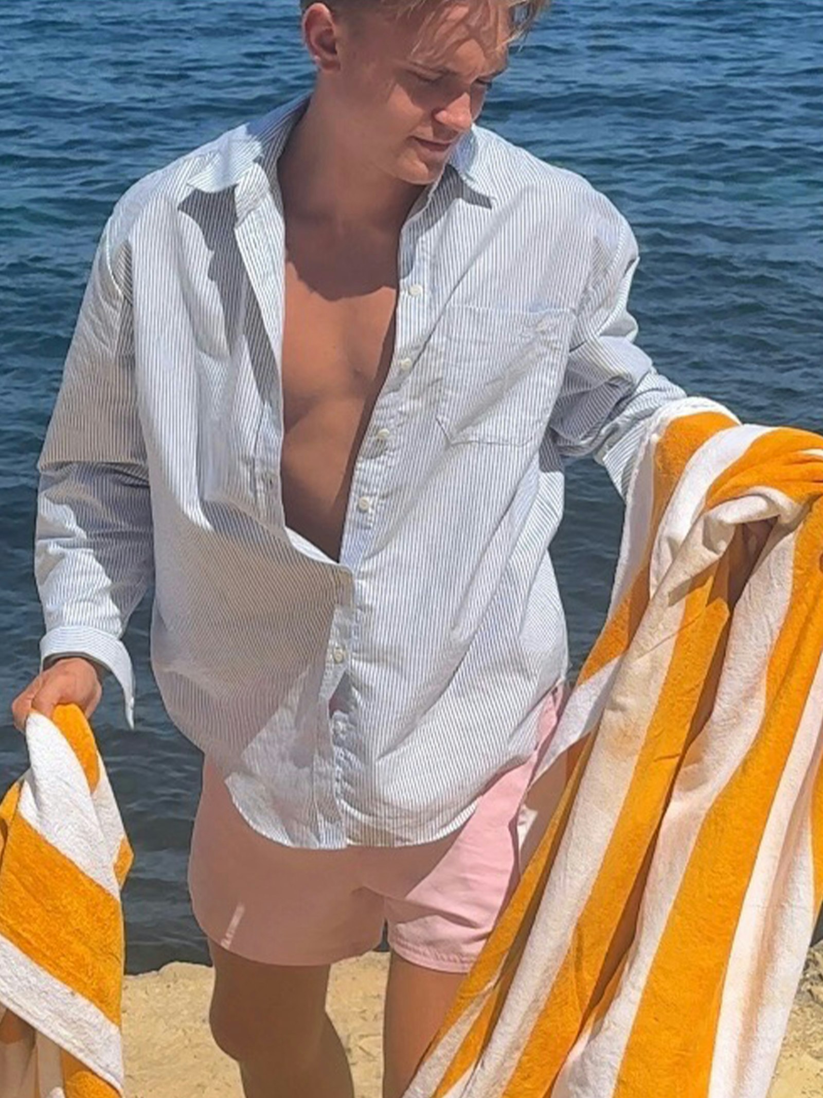 Breezy Classic Shirt Blue Stripe