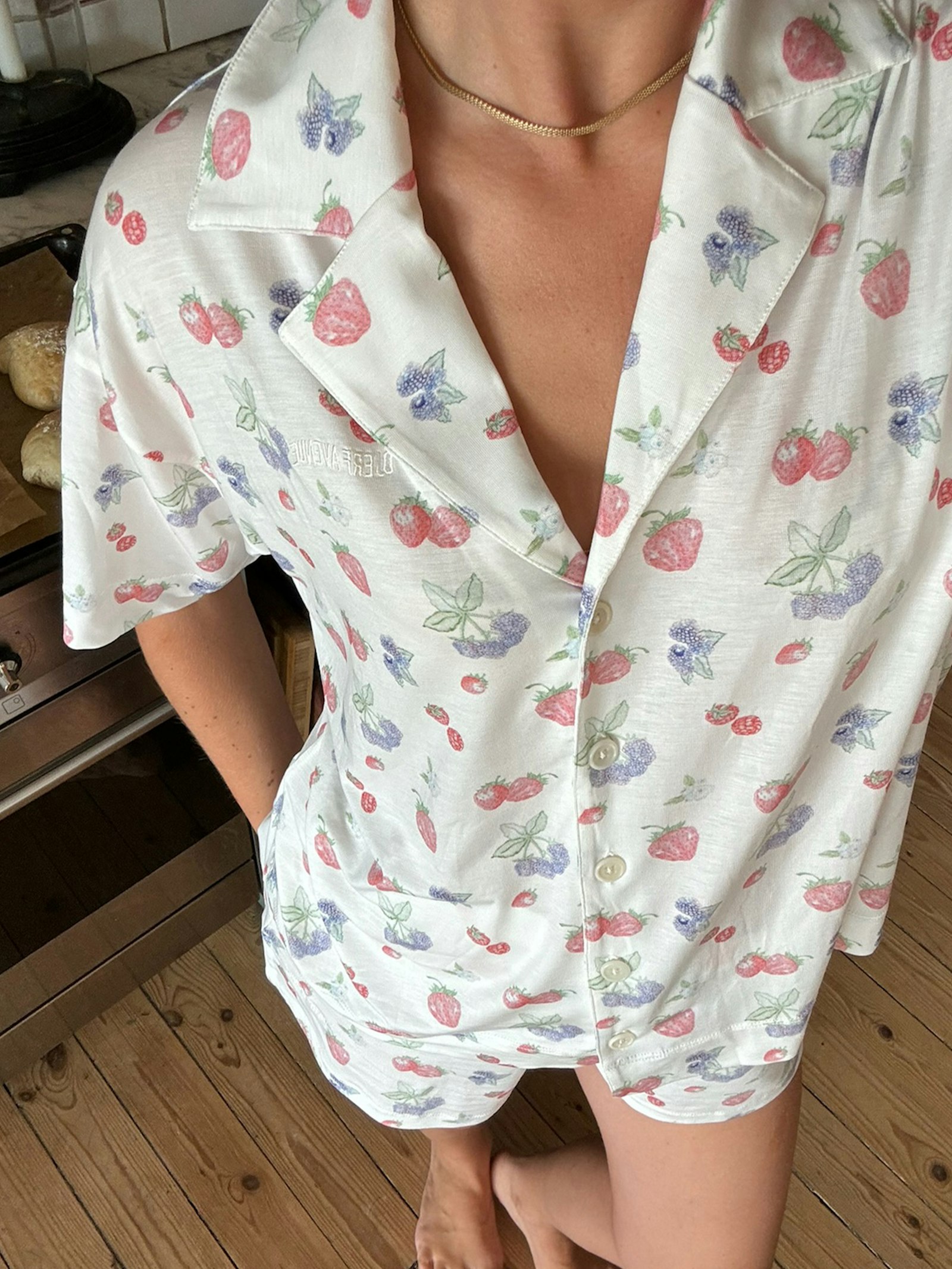 Go Slow Short Sleeve Top Summer Berries