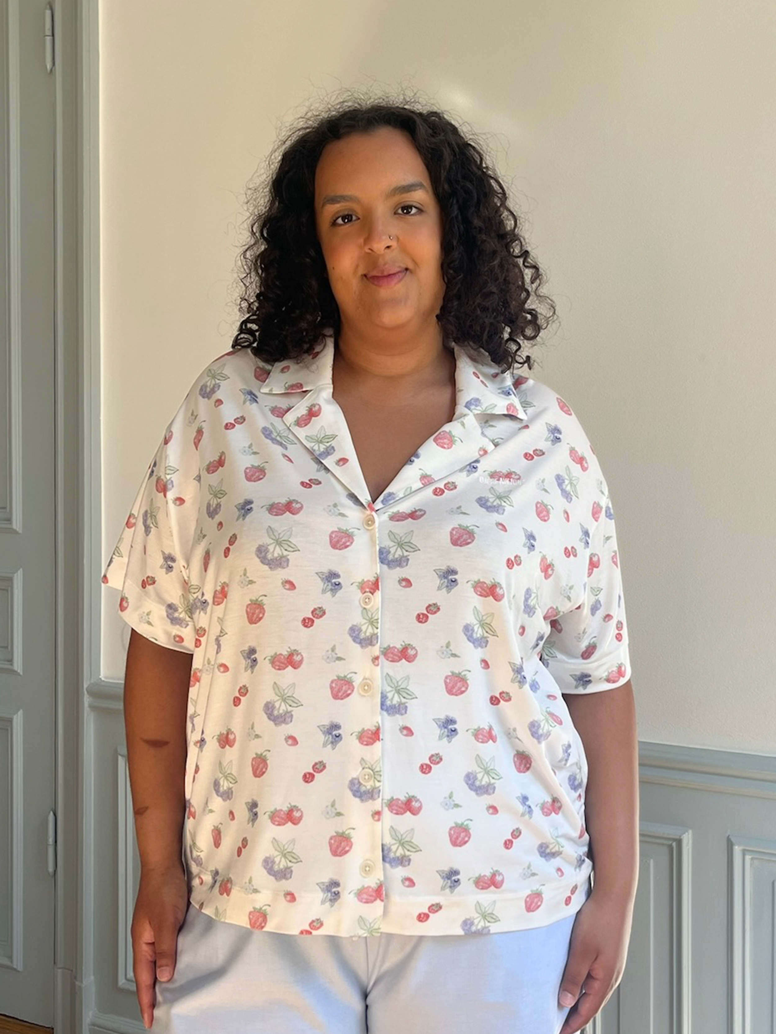 Go Slow Short Sleeve Top Summer Berries - Summer Berries