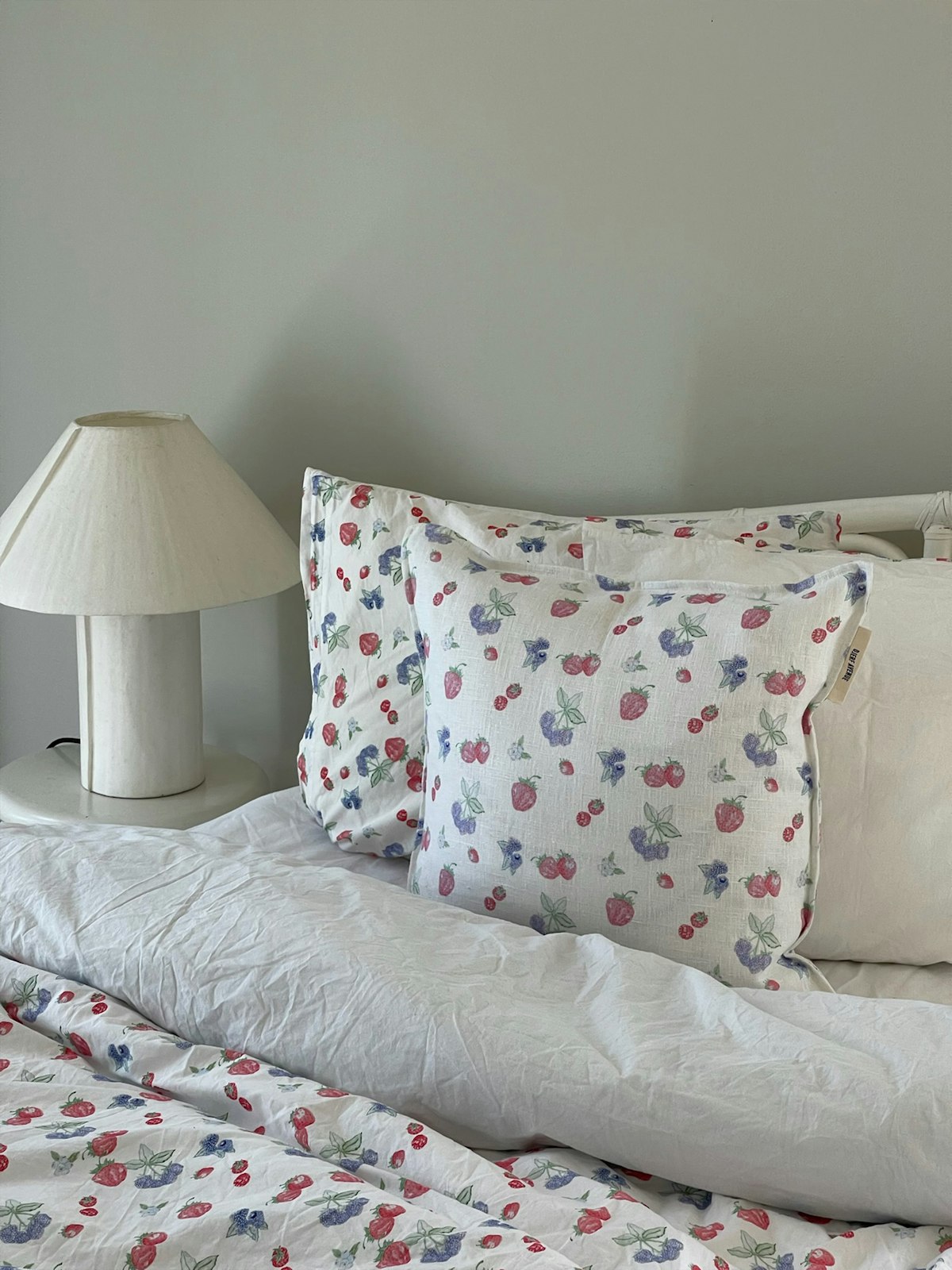 Linen Cushion Cover Summer Berries