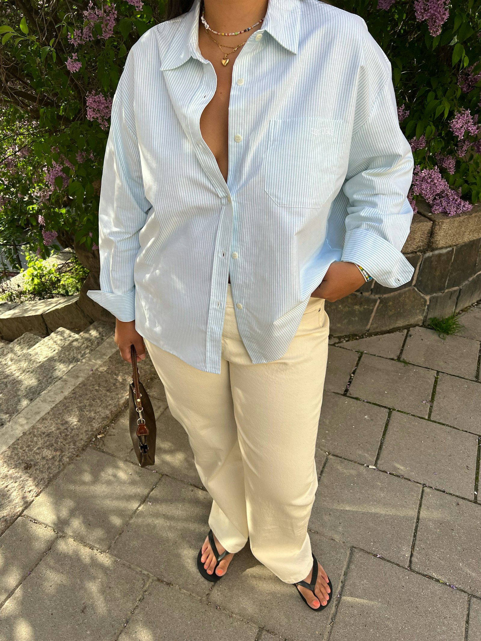 Breezy Shirt Green Stripe