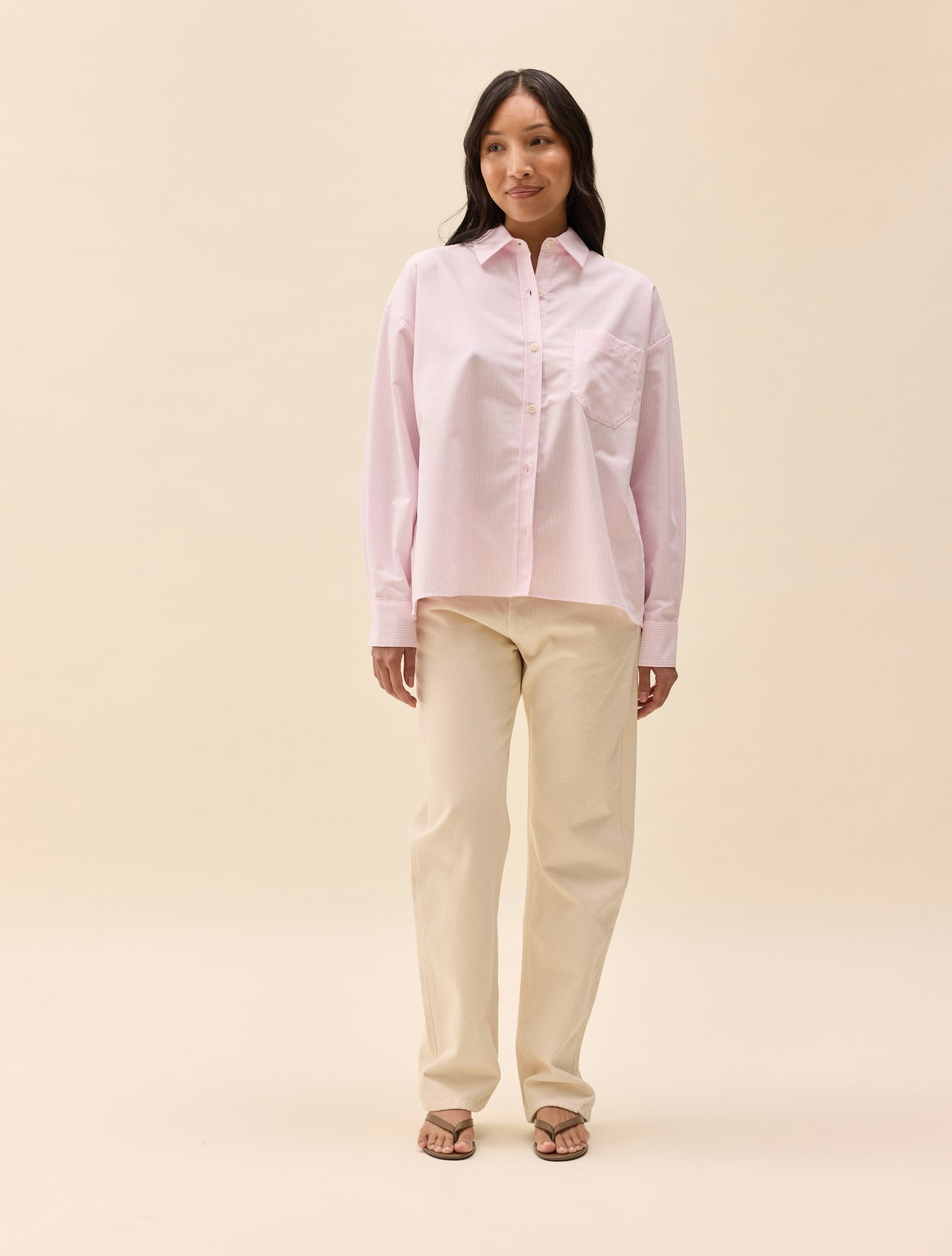 Breezy Shirt Pink Stripe