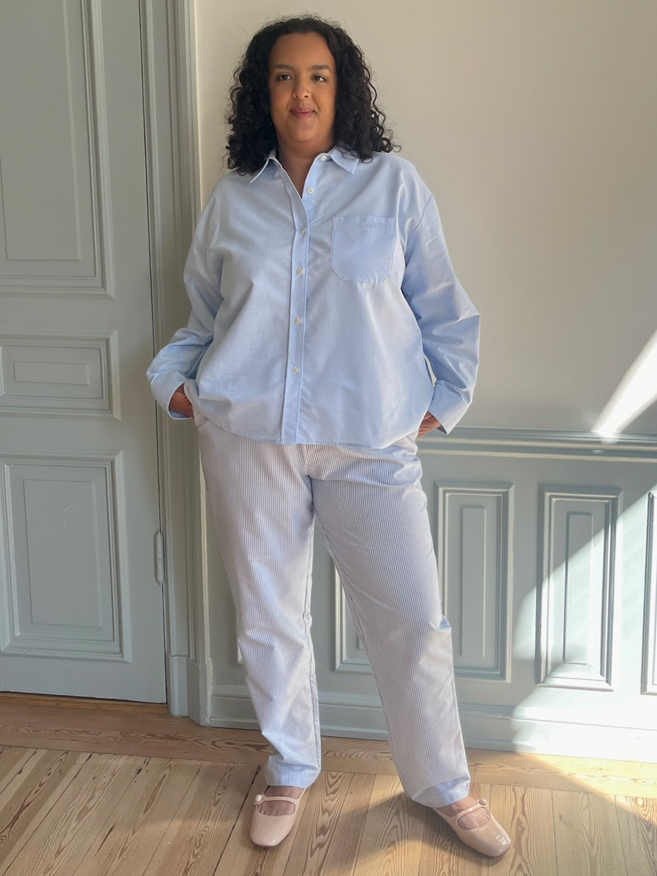 Breezy Shirt Blue - Blue | Djerf Avenue