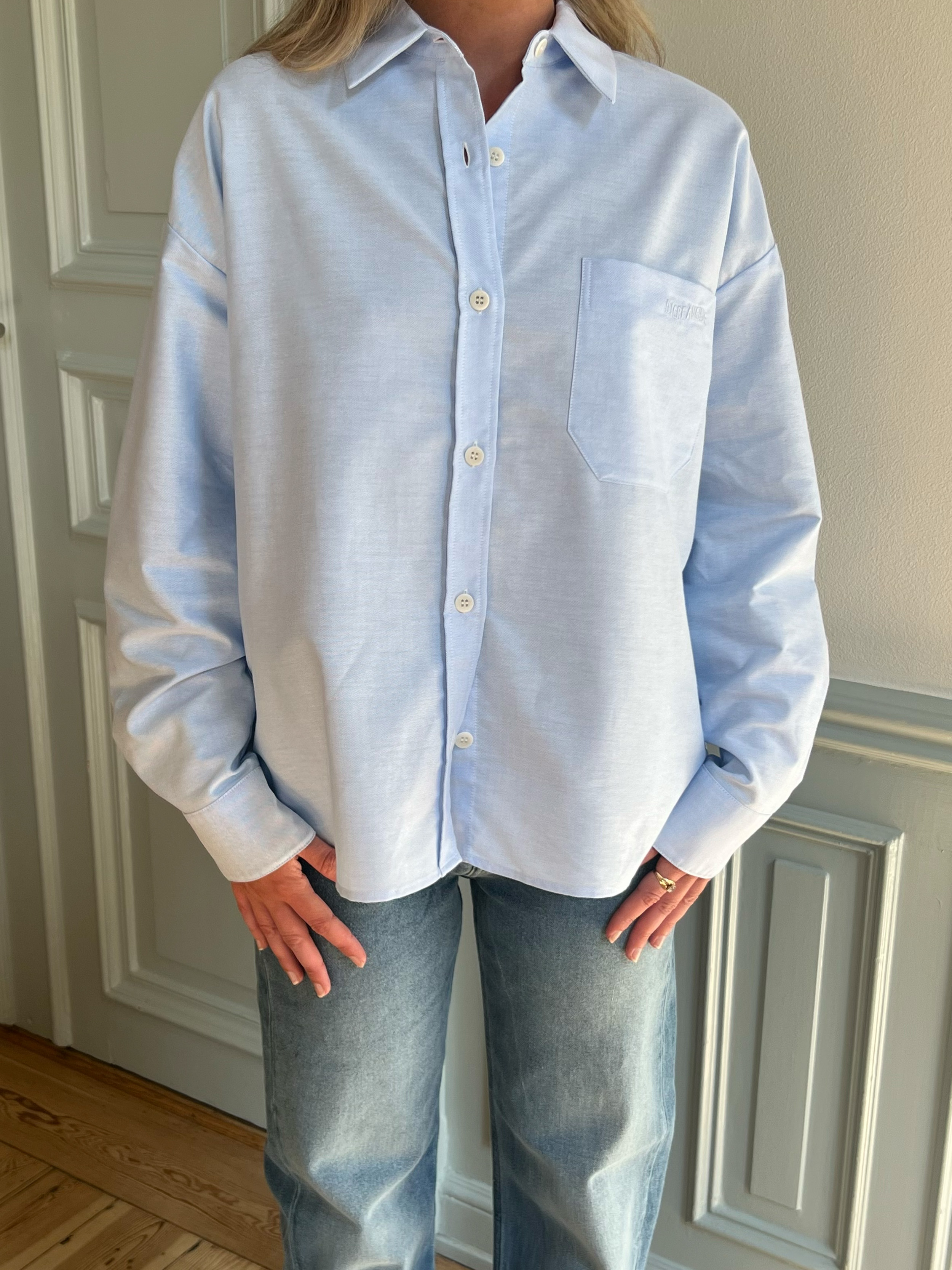 Breezy Shirt Blue - Blue | Djerf Avenue