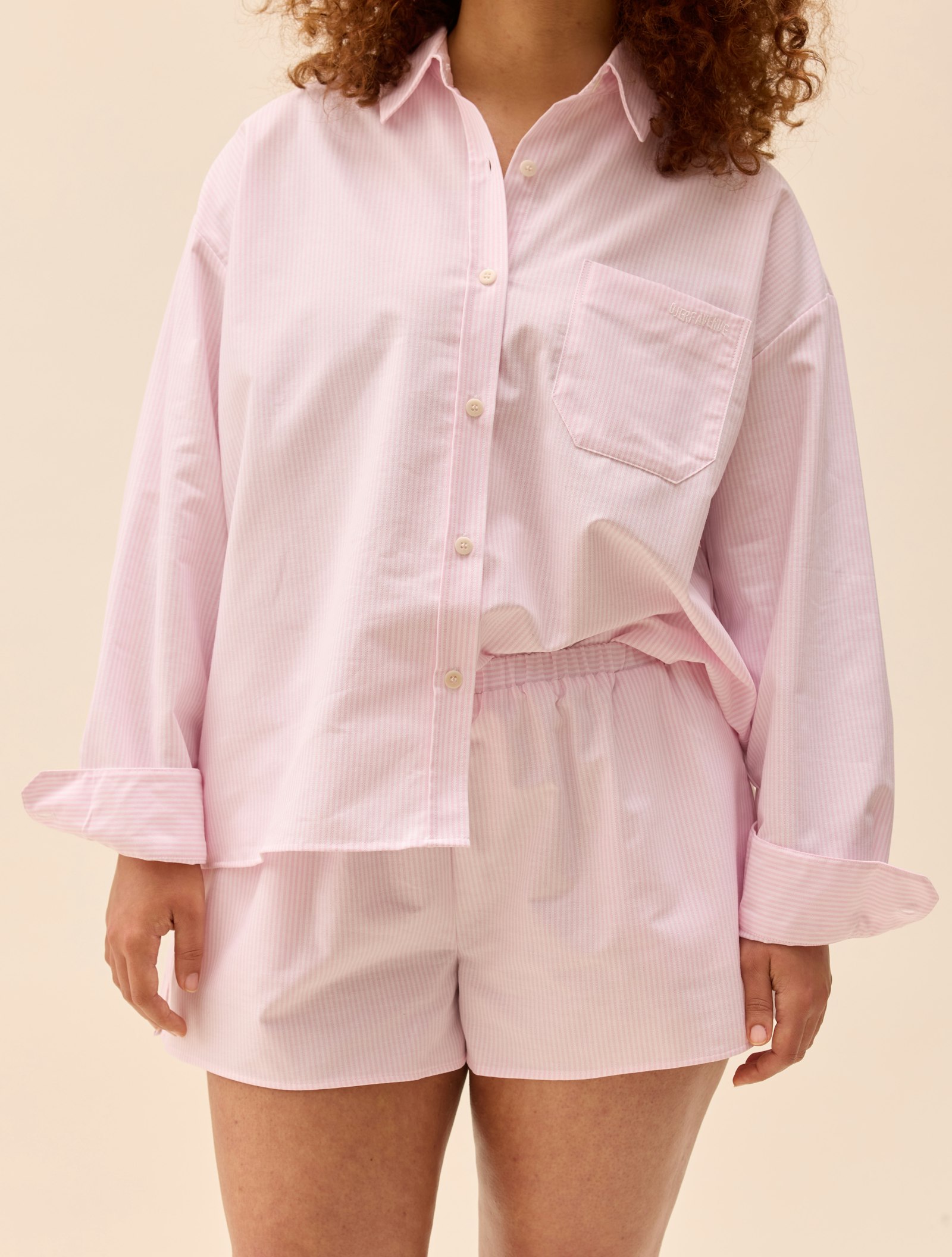 Breezy Shirt Pink Stripe