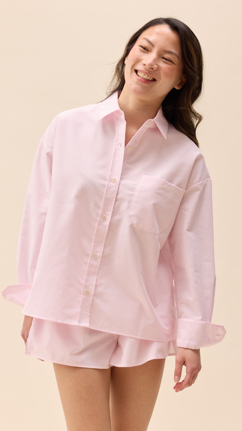 Breezy Shirt Pink Stripe