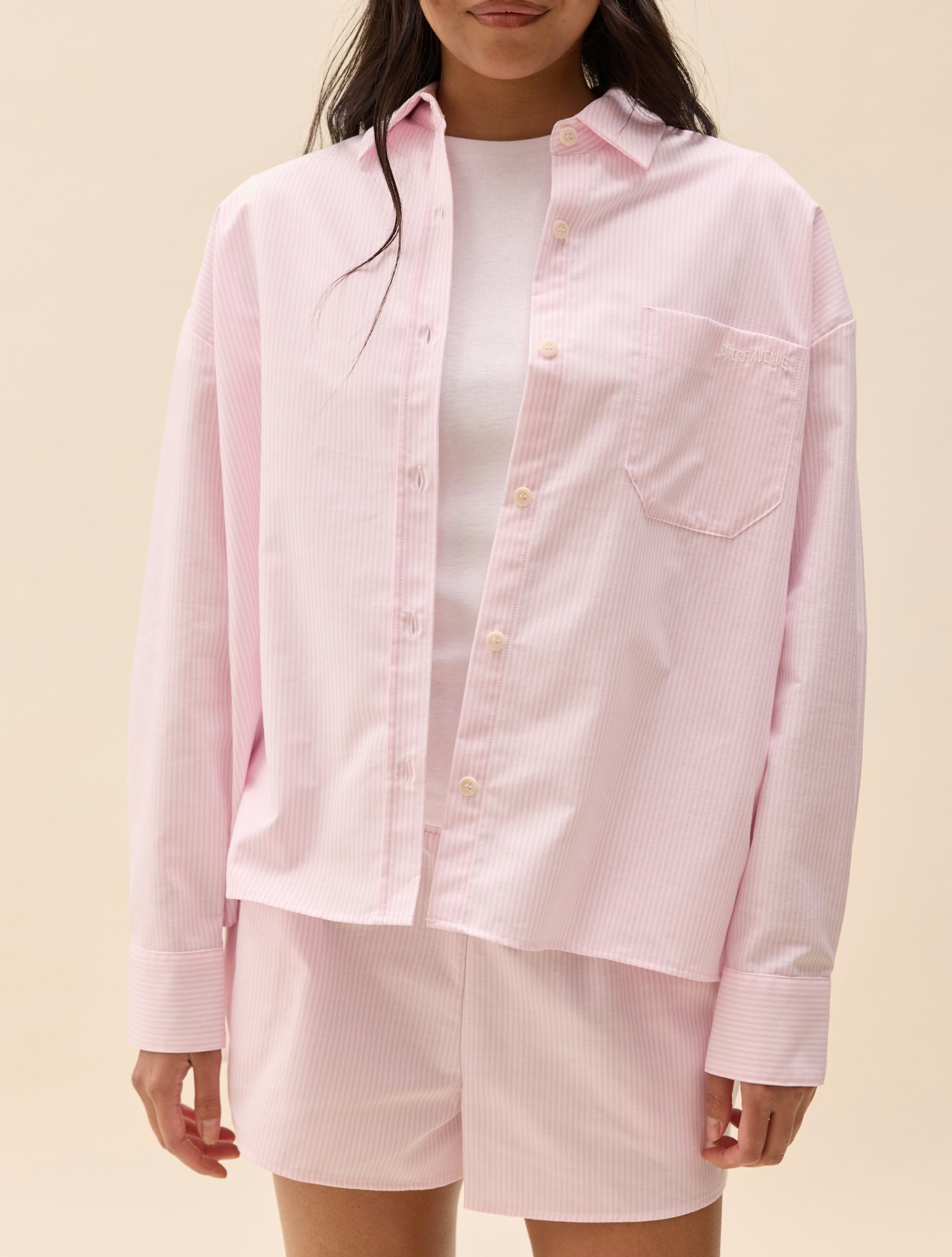 Breezy Shirt Pink Stripe