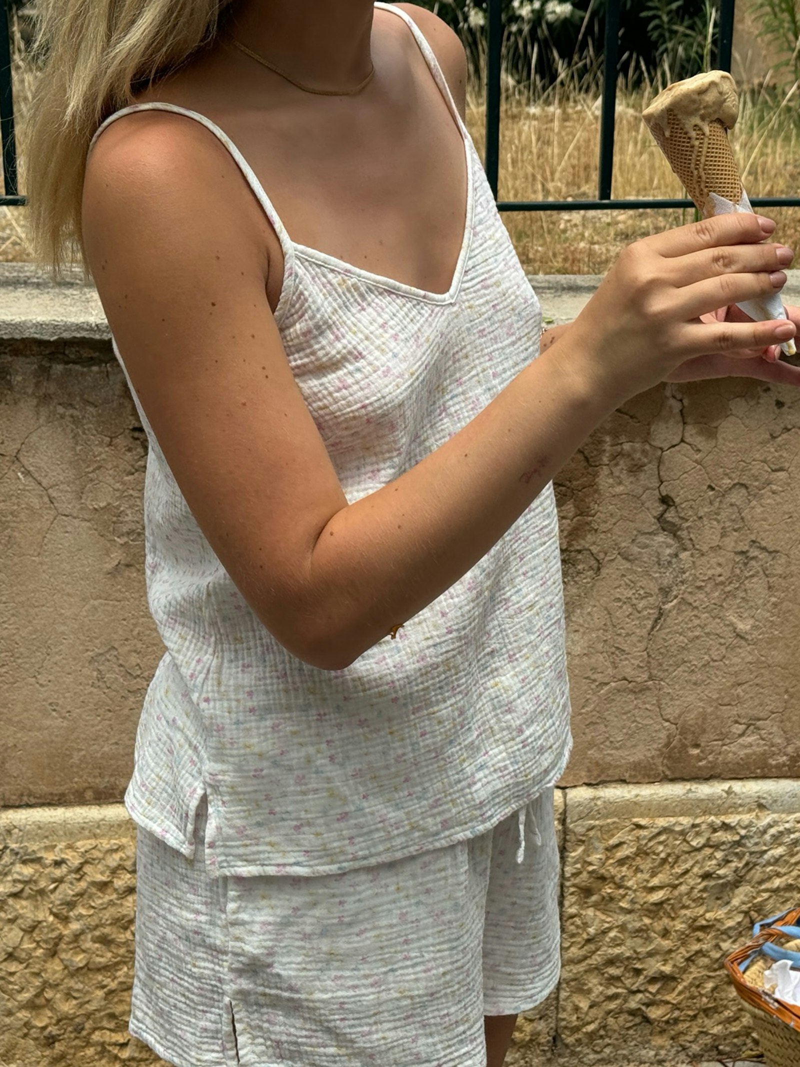 Muslin Strap Top Summer Field