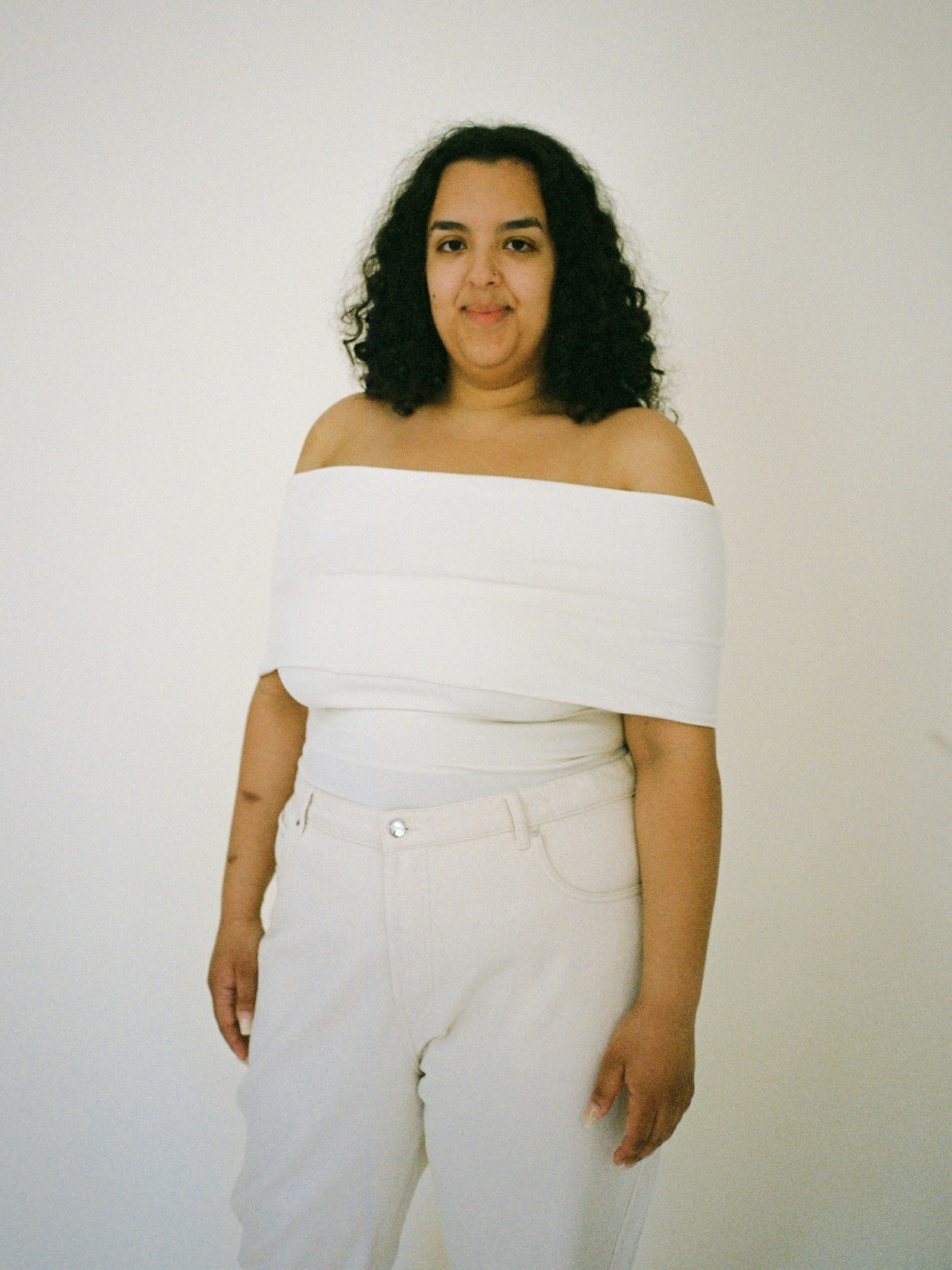 Selenite Off Shoulder Top Cream