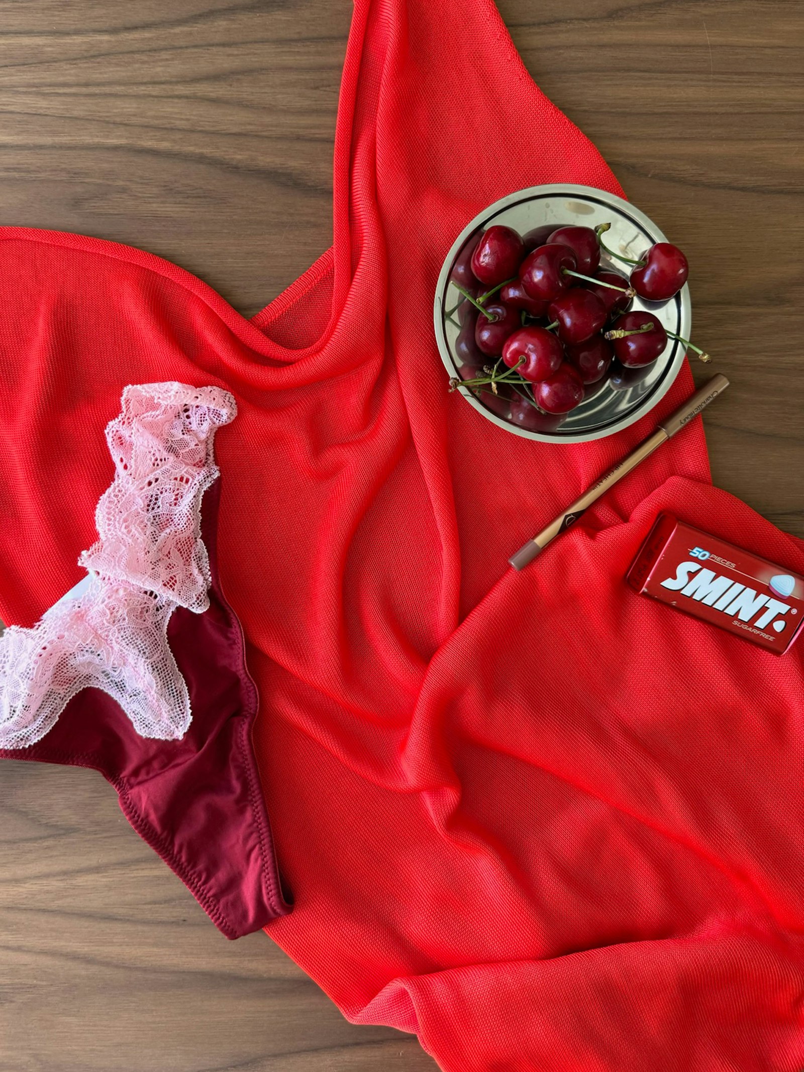 Citrine Mini Dress Red