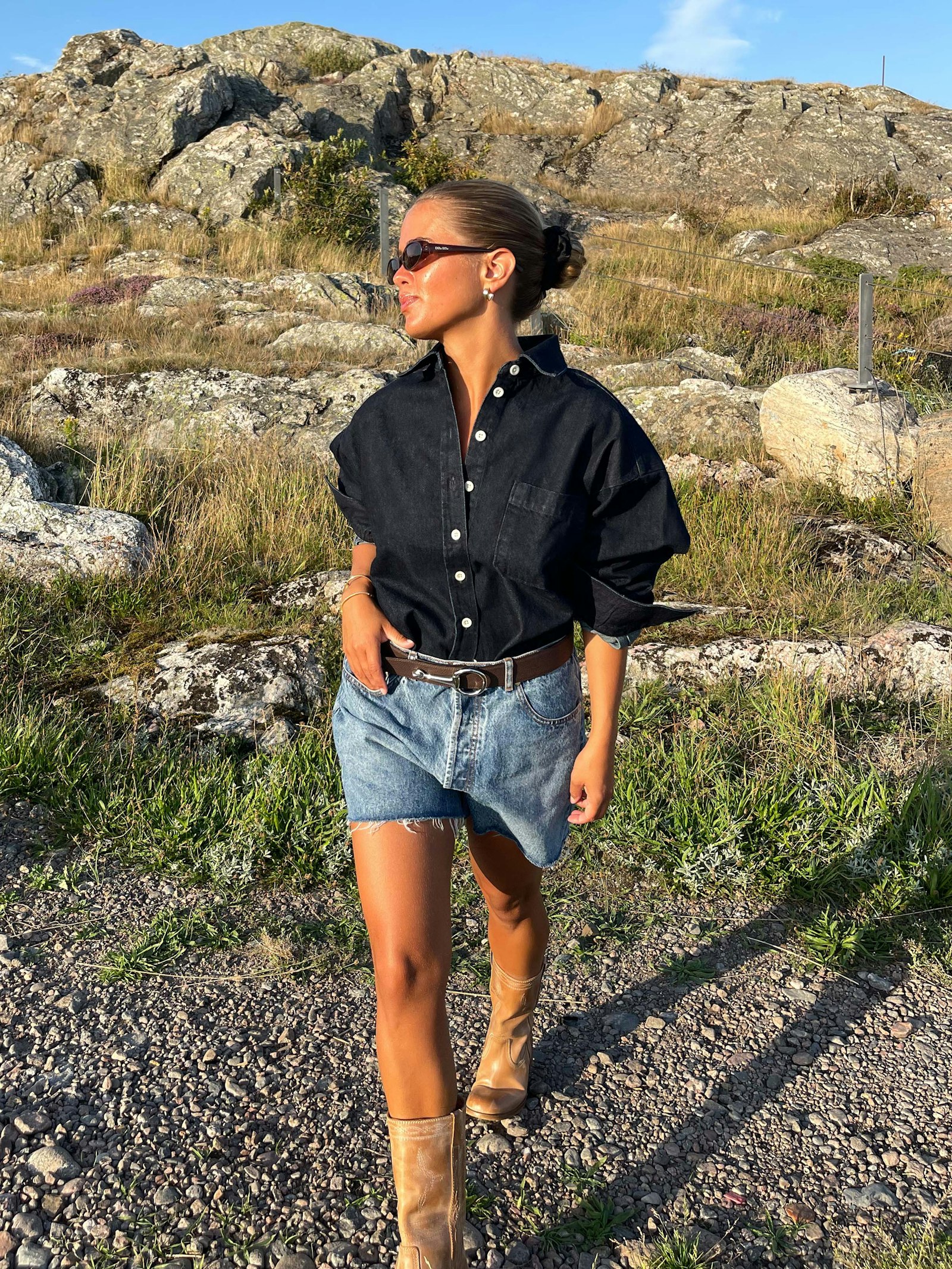 Denim Shirt Dark Blue