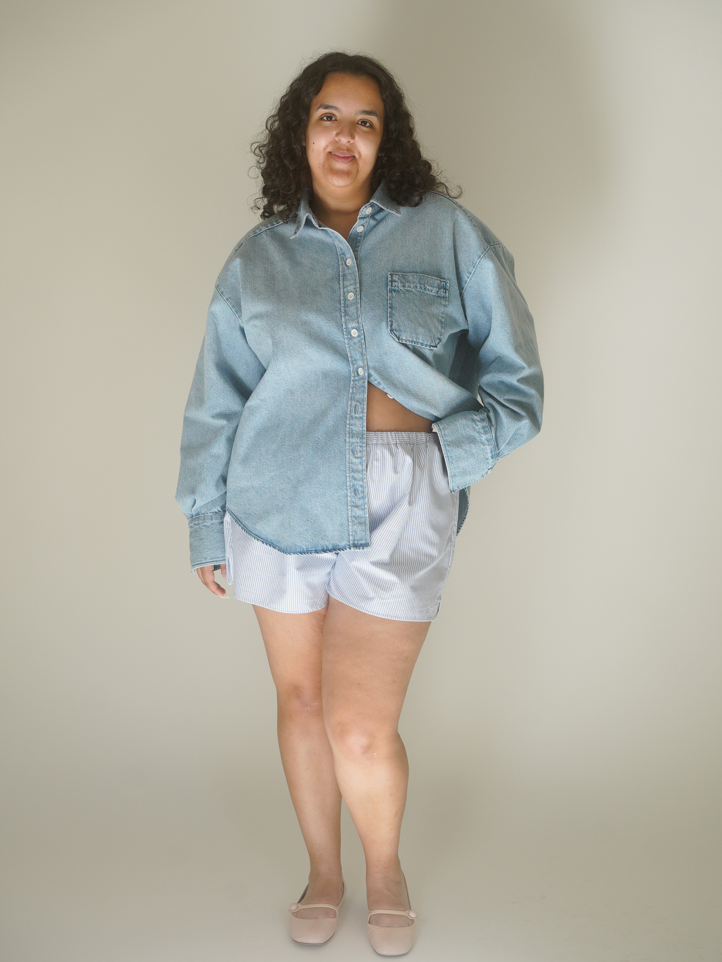 Denim Shirt Washed Blue - Washed Blue | Djerf Avenue