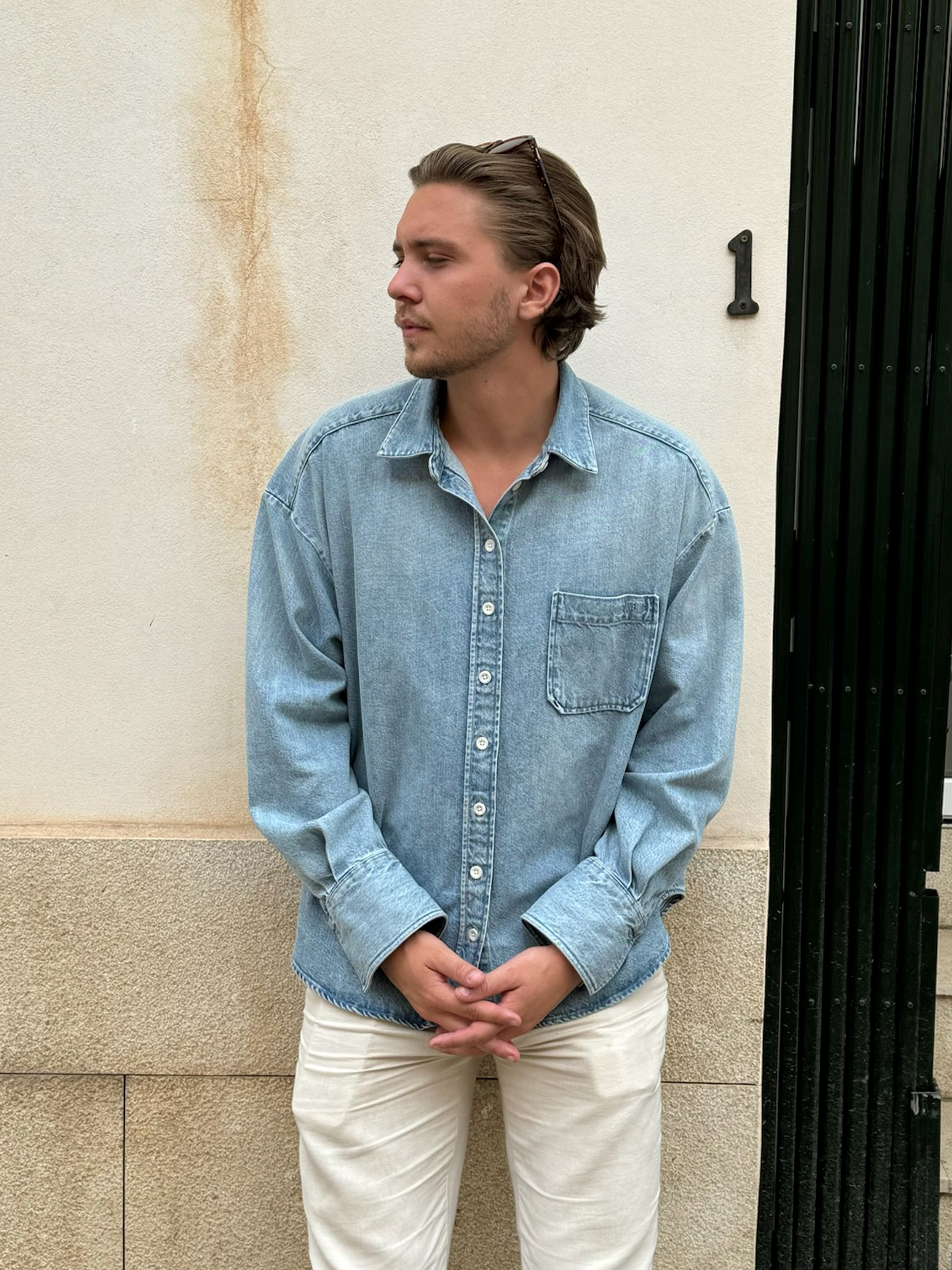 A shops denim shirt