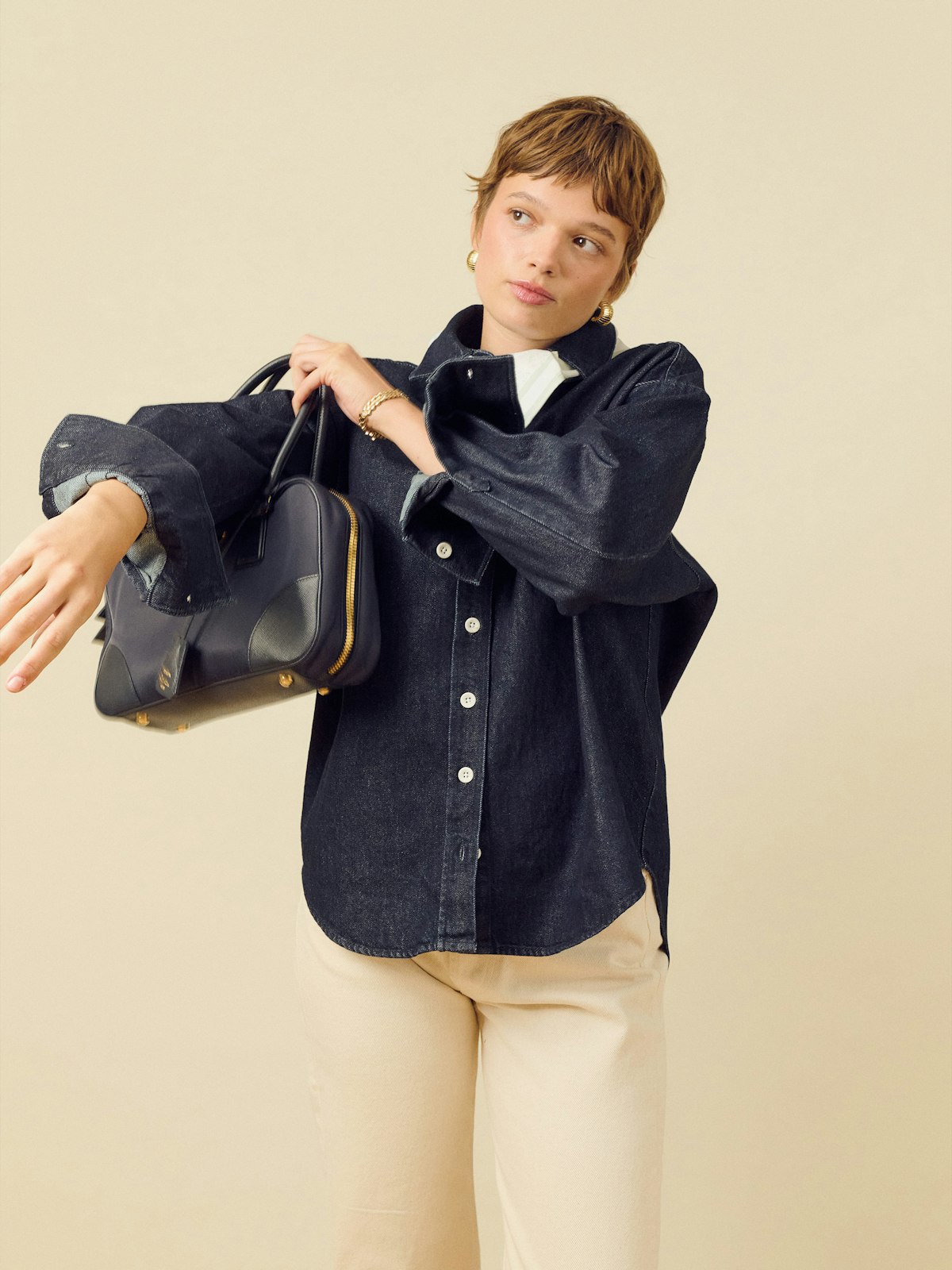 Denim Shirt Dark Blue