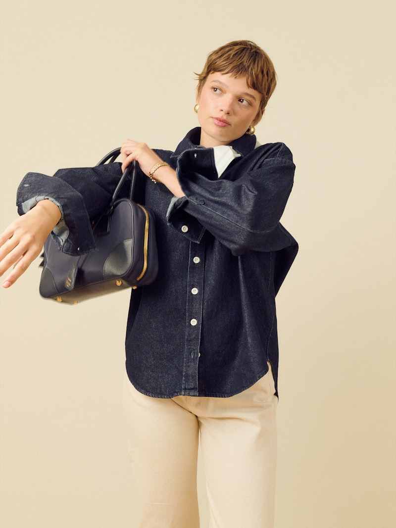 Denim Shirt Dark Blue