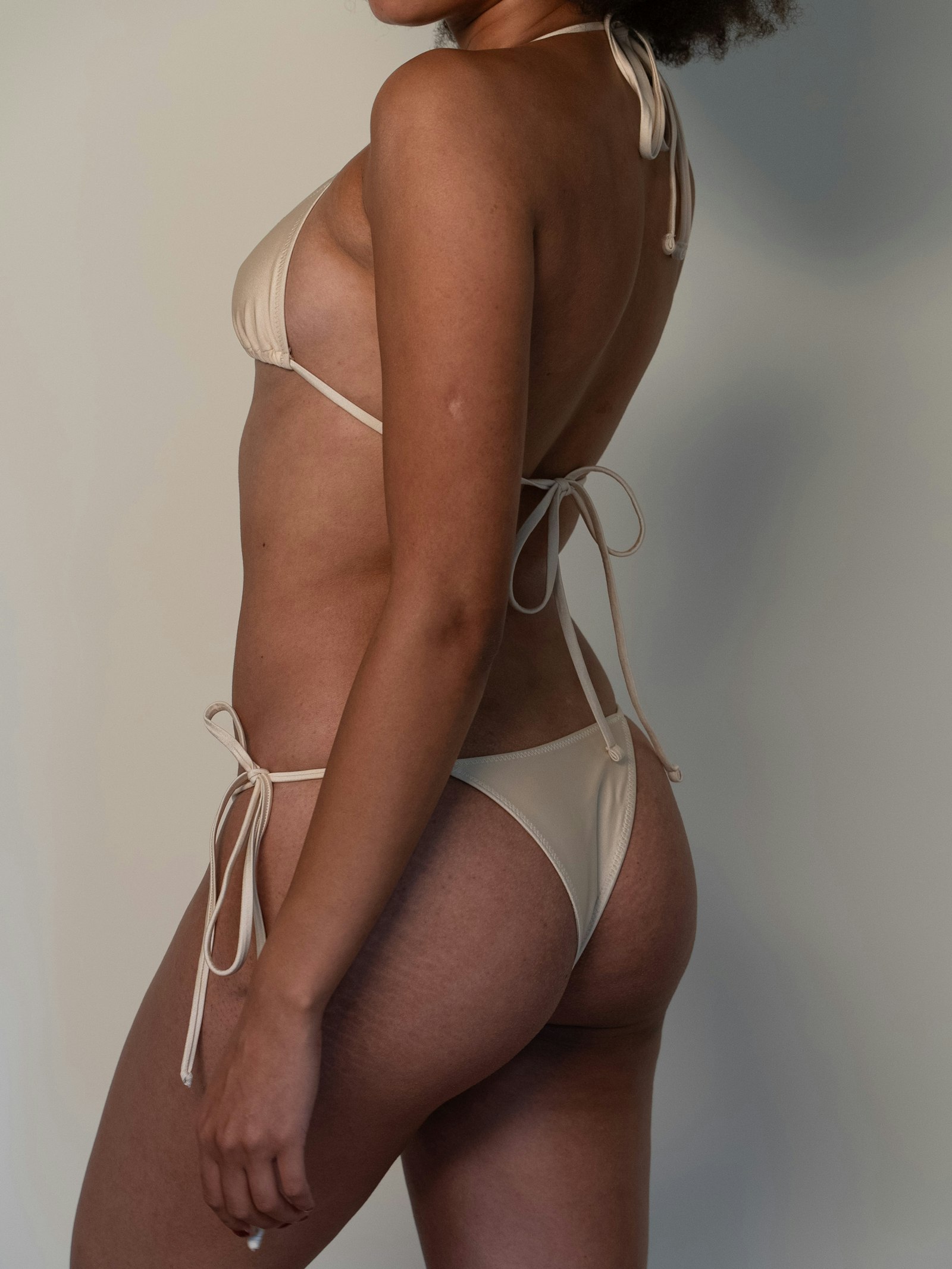 Divine Satin Bikini Bottom Sand Castle