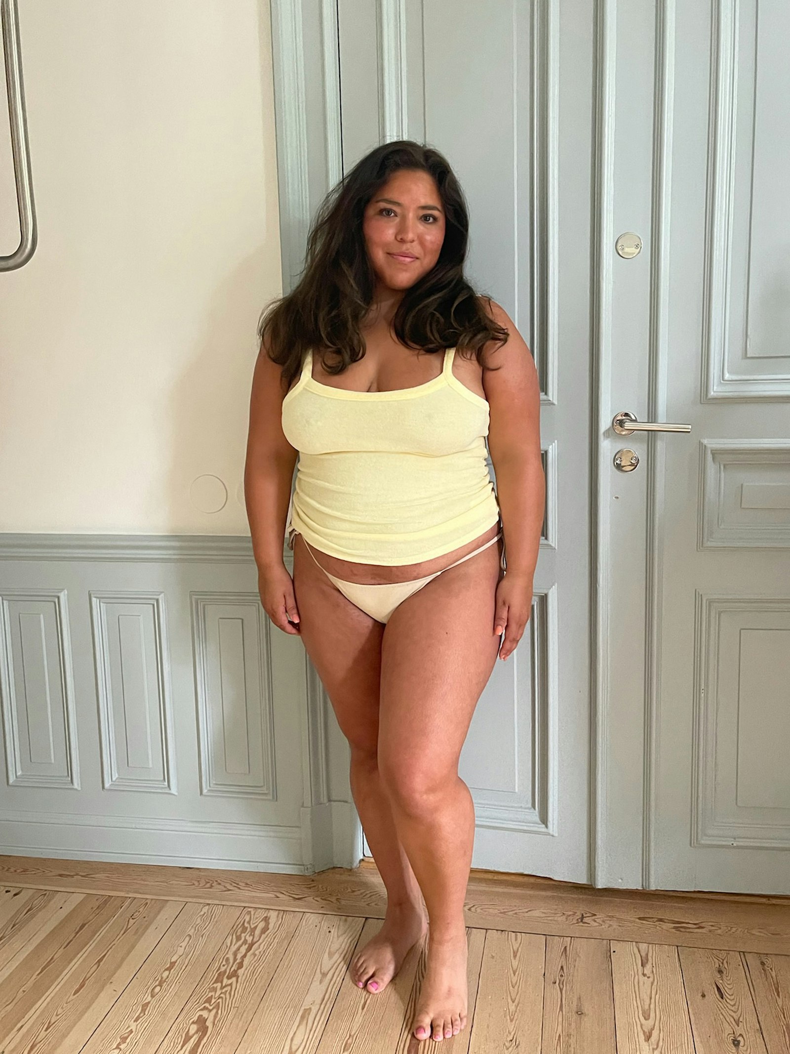 Divine Satin Bikini Bottom Sand Castle