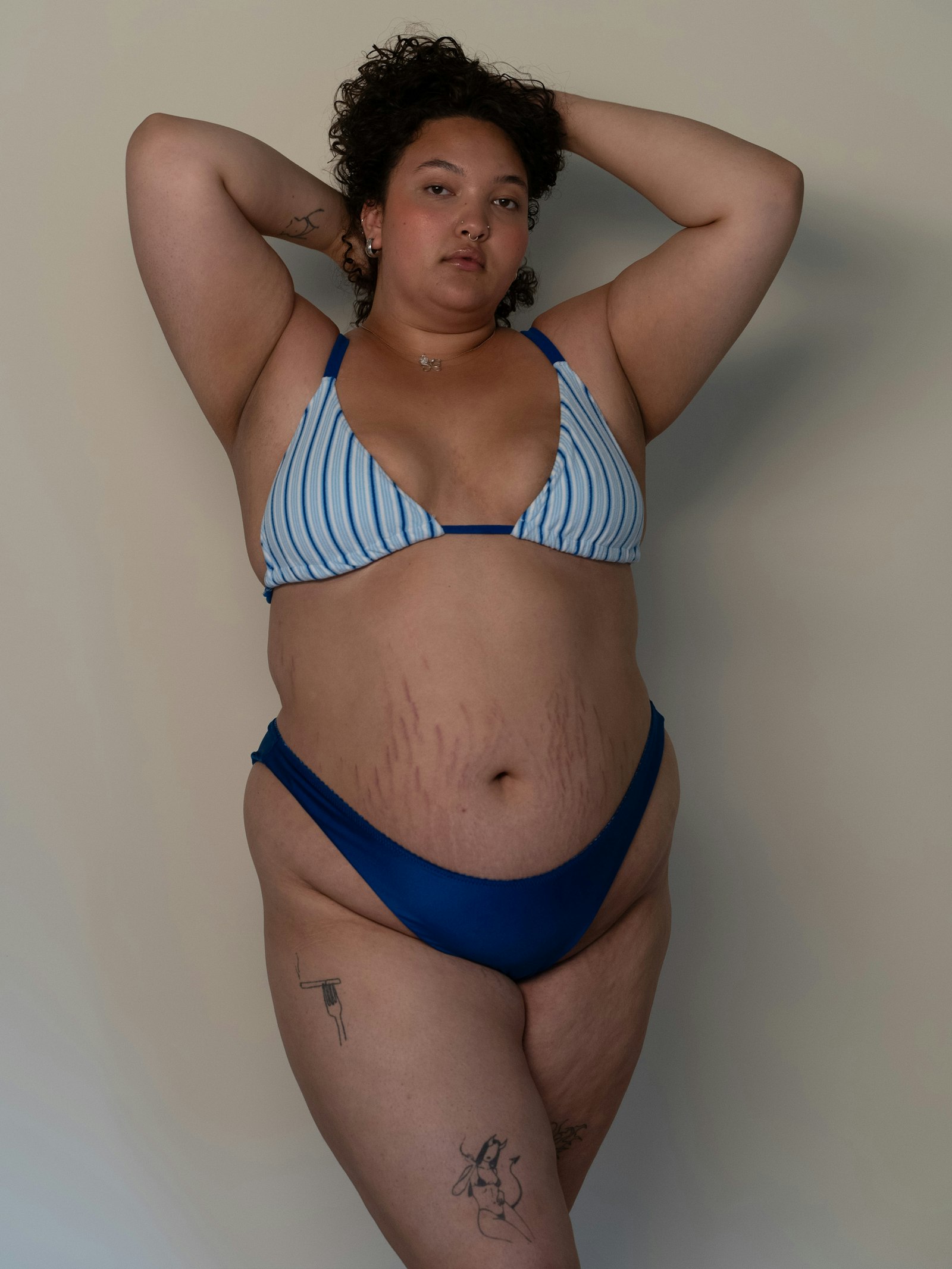 Lumia Terry Bikini Top Seaside Stripe