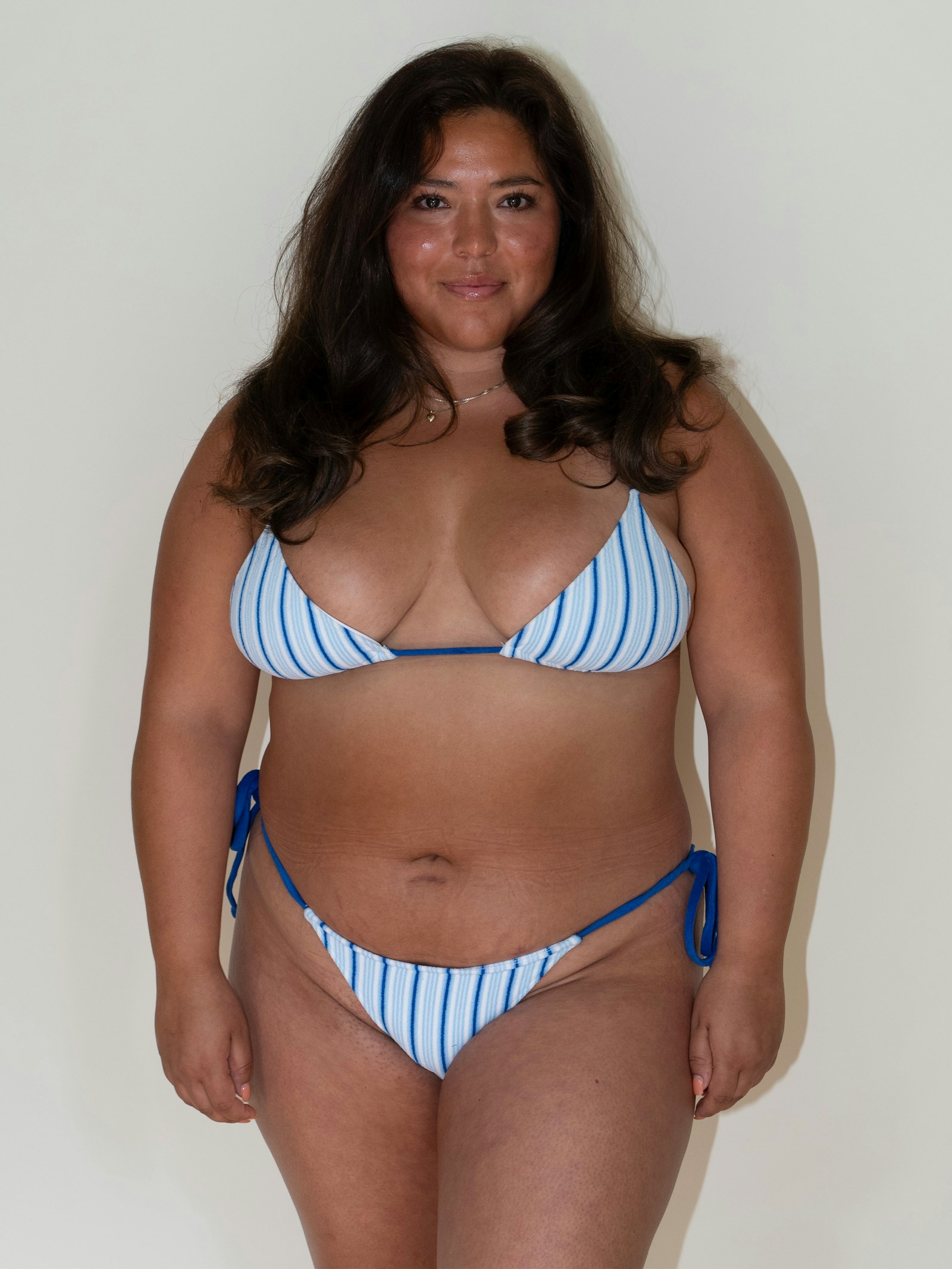 Divine Terry Bikini Bottom Seaside Stripe