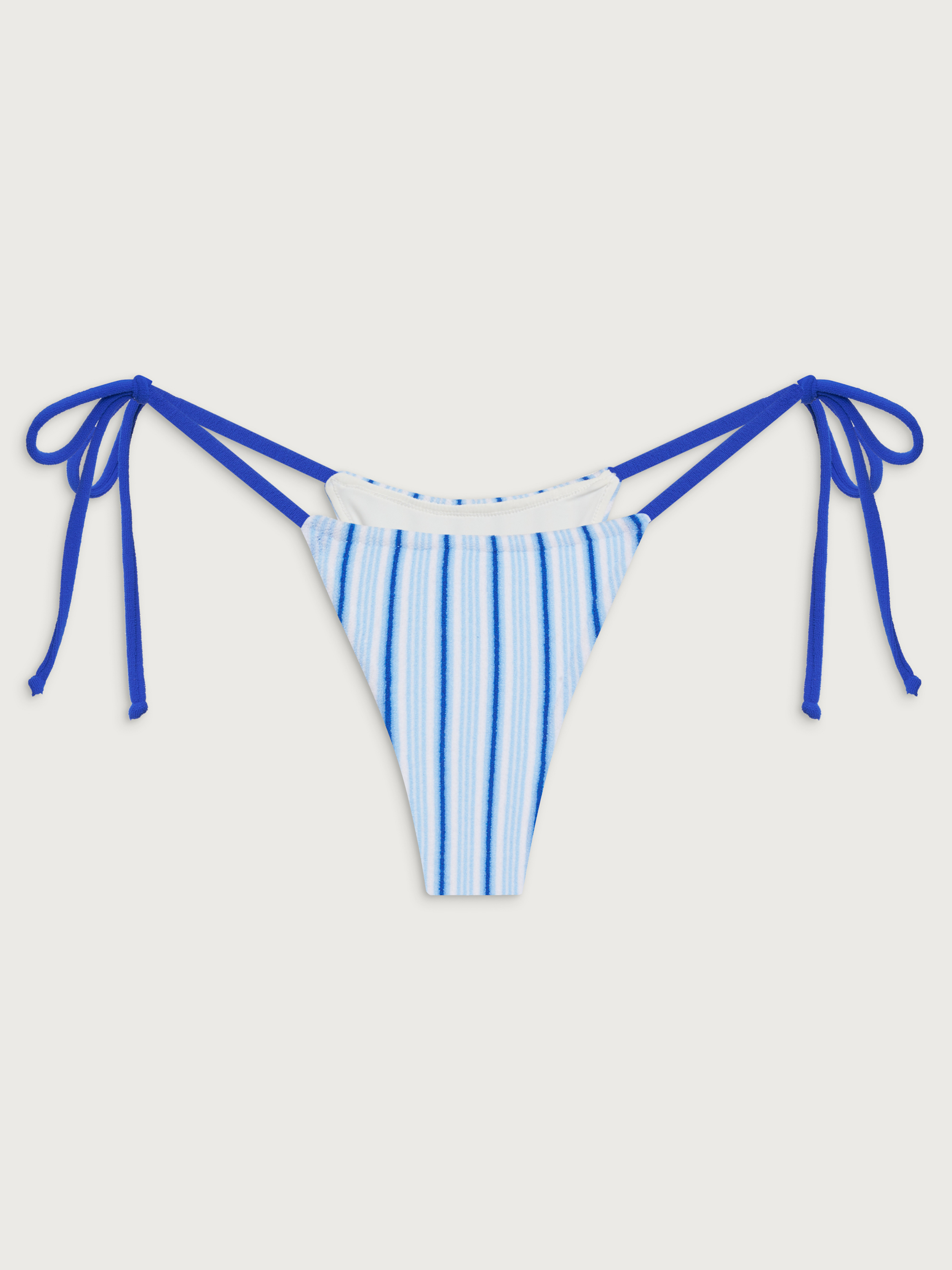 Divine Terry Bikini Bottom Seaside Stripe - Seaside Stripe